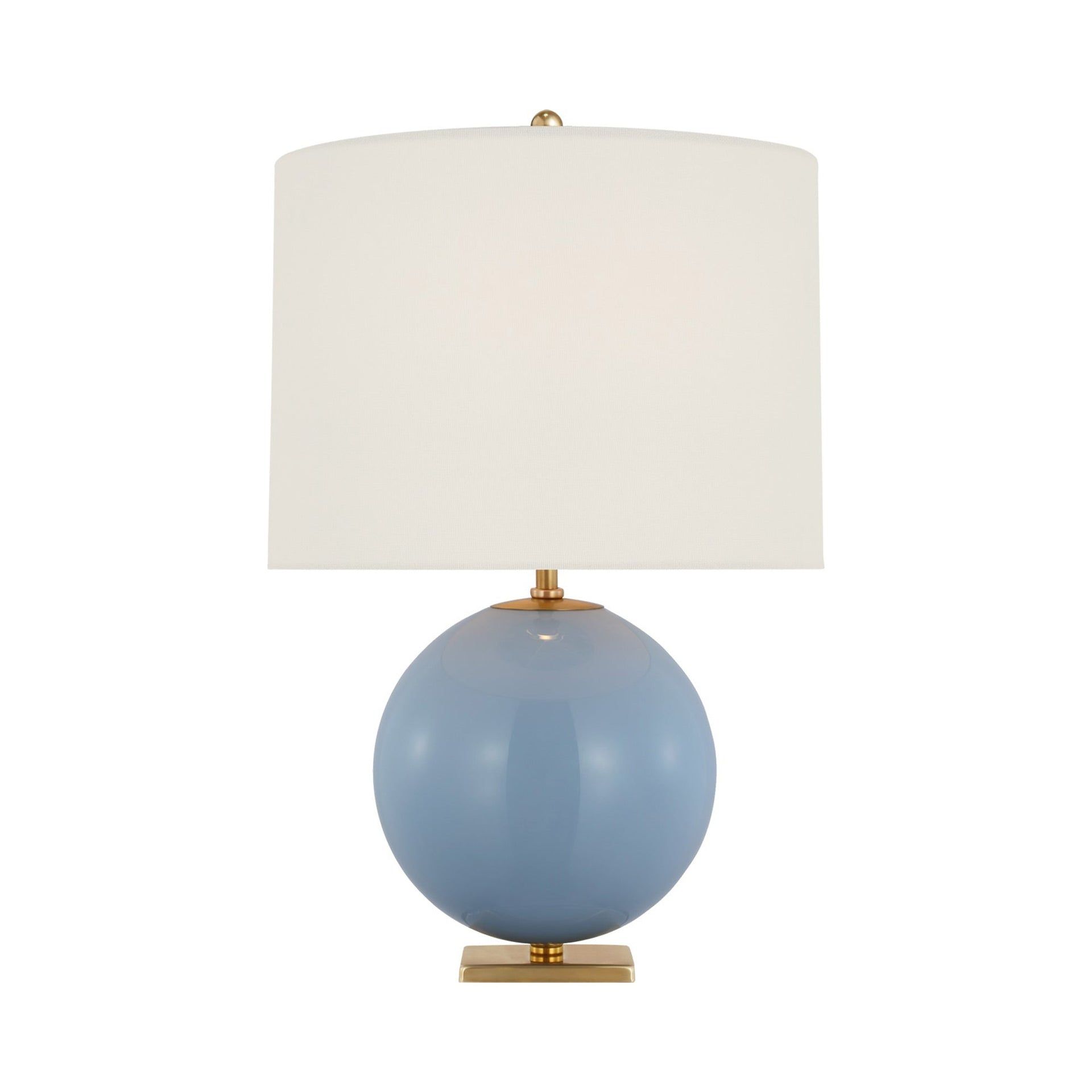 Adjustable Blue Painted Glass Outdoor Table Lamp