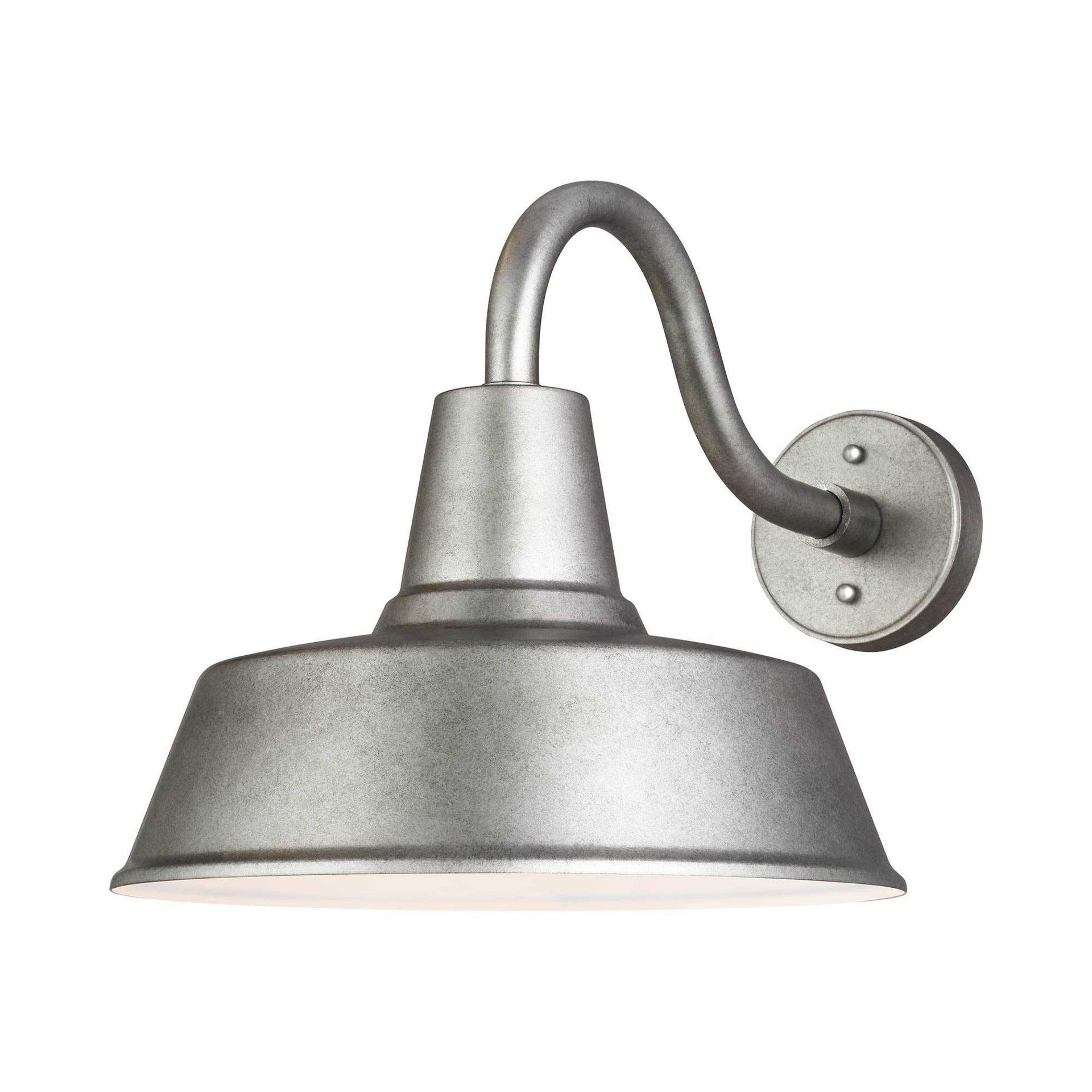 Weathered Pewter Transitional Outdoor Wall Lantern - Energy Star Certified