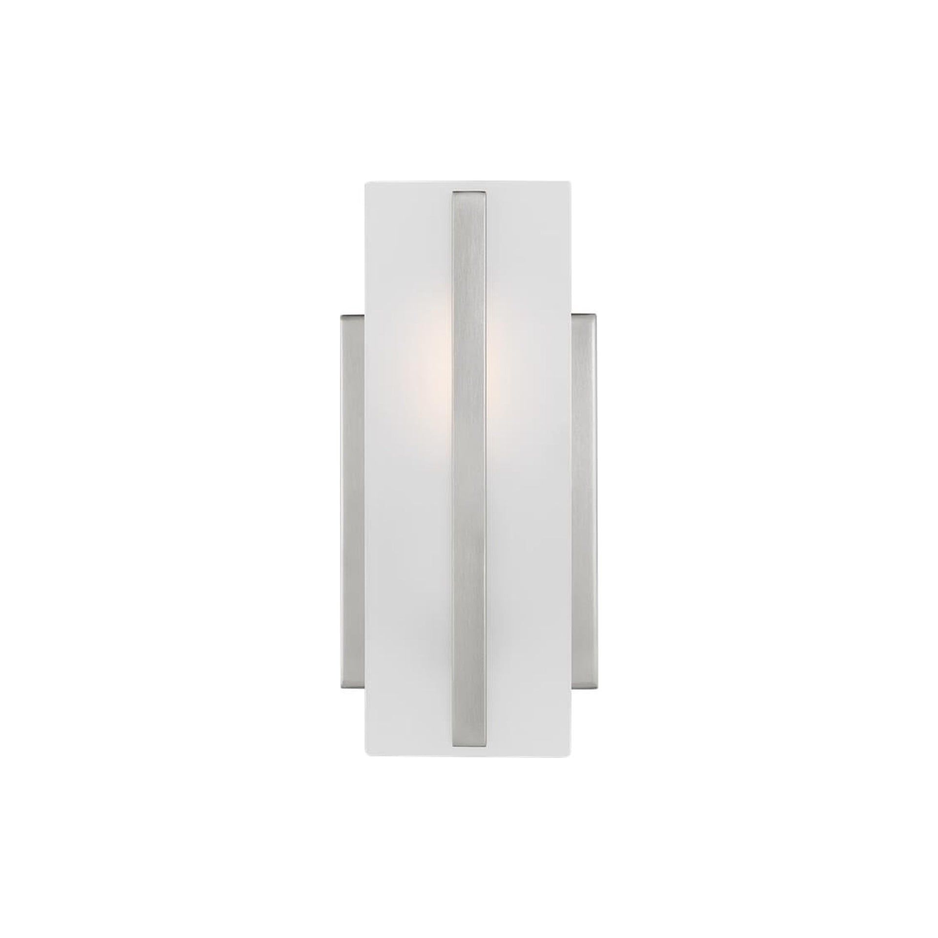 Dex Brushed Nickel LED Wall Sconce with Satin Etched Glass
