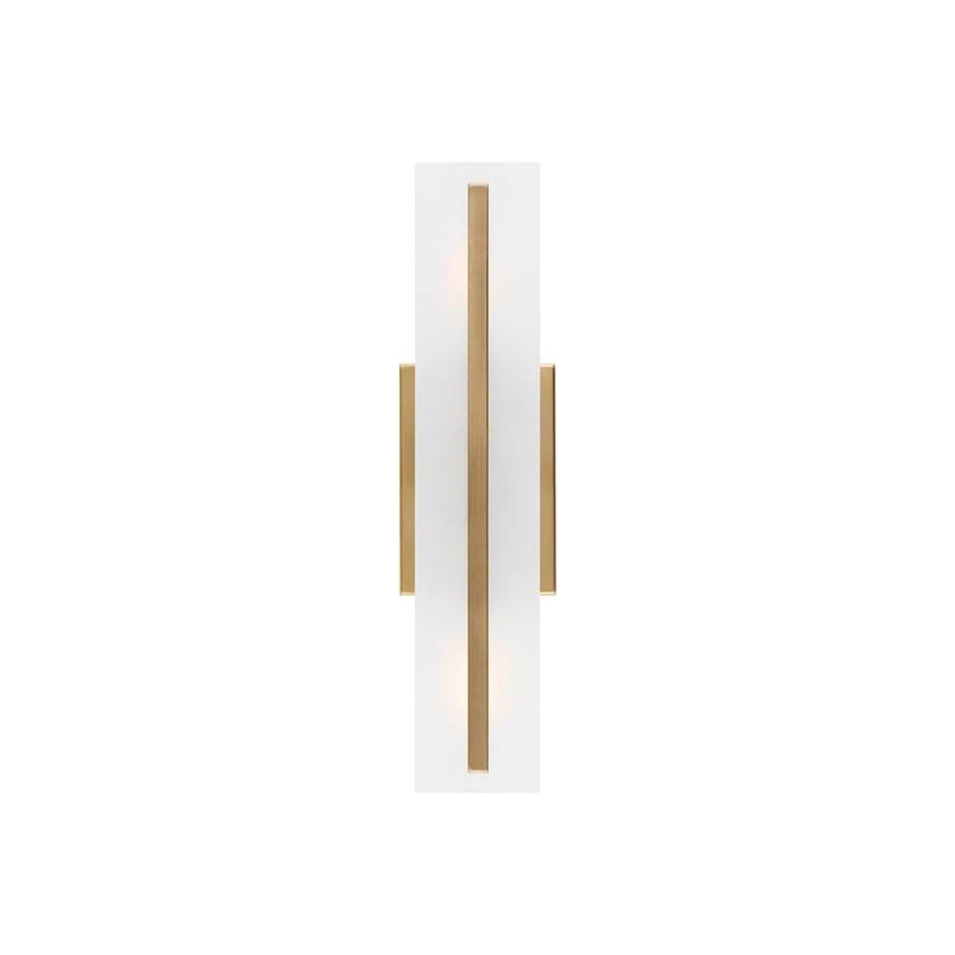 Dex Satin Brass Energy Star 2-Light Vanity with Etched Glass