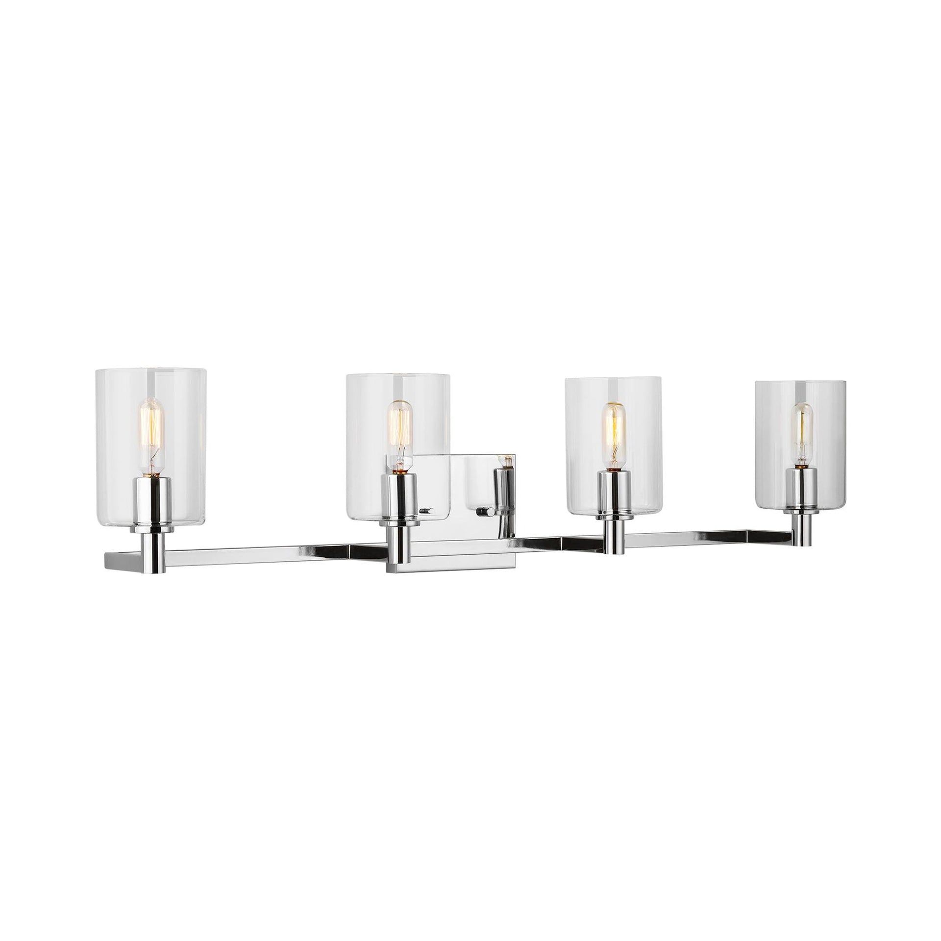 Fullton Chrome Cylinder LED Vanity Wall Sconce - Energy Star