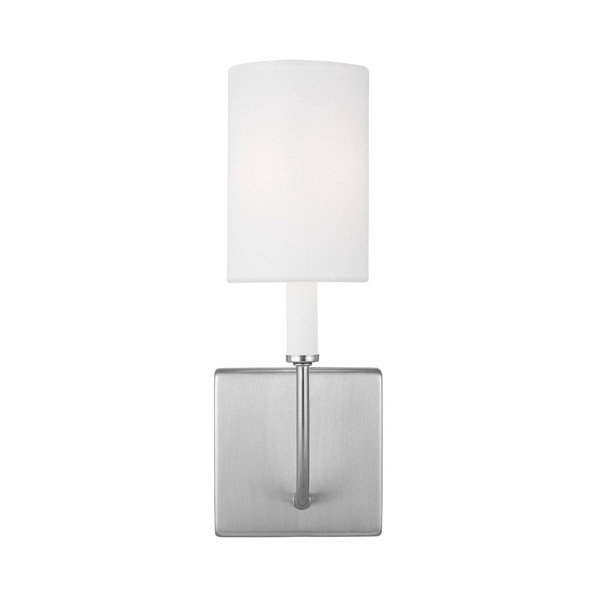 Greenwich Brushed Nickel LED Bath Wall Sconce with Cream Accents
