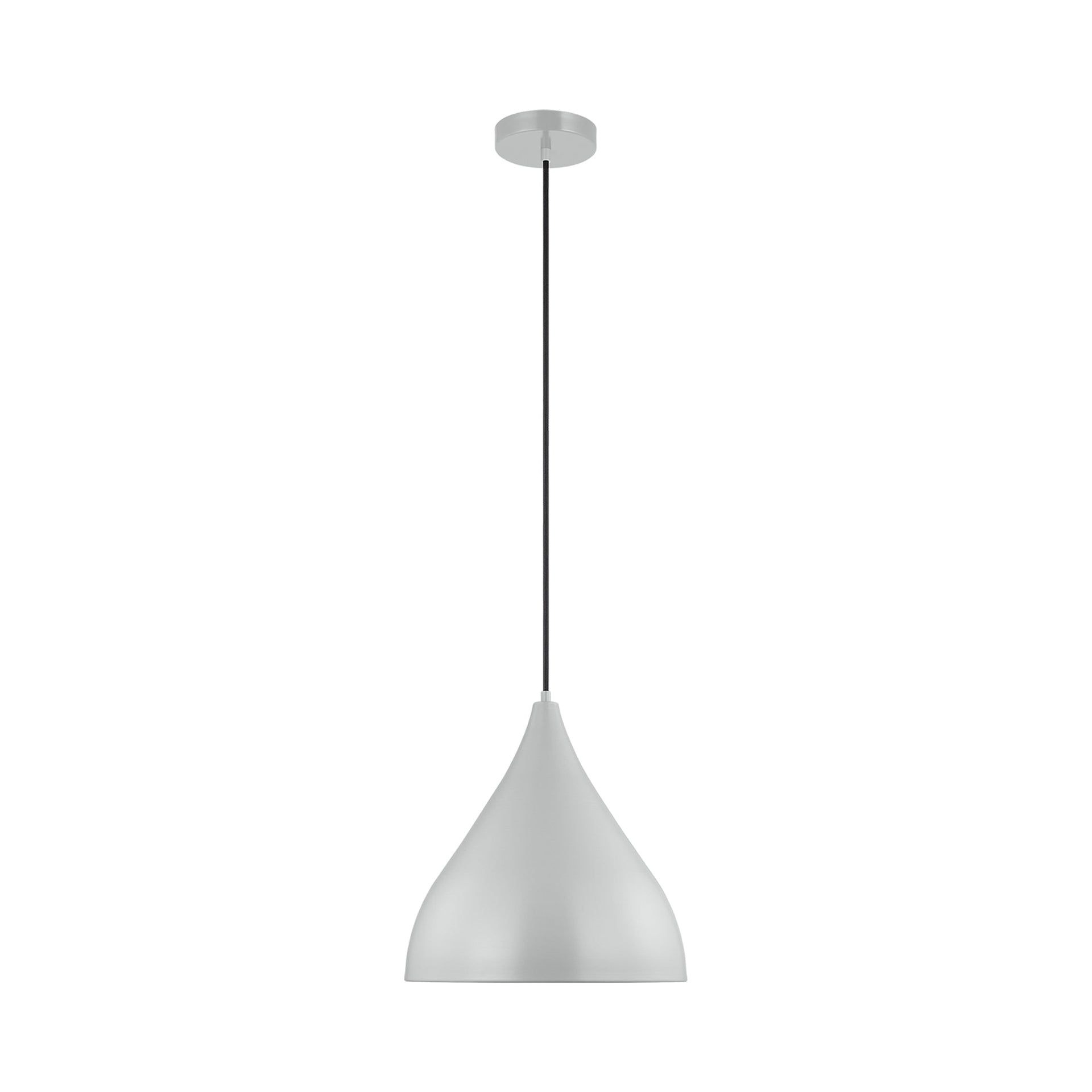 Oden Matte Grey Nickel Glass Indoor/Outdoor Pendant Light