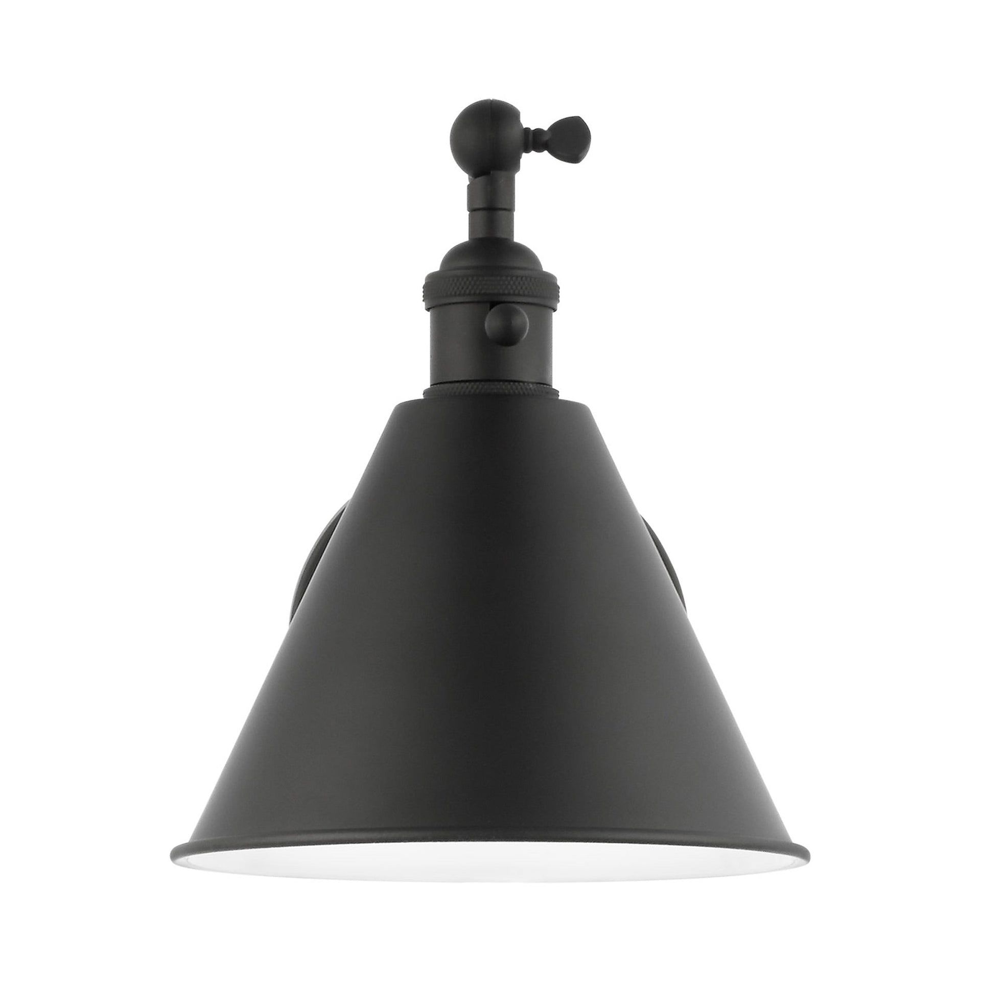 Salem Adjustable Arm Dimmable Outdoor Wall Sconce - Midnight Black