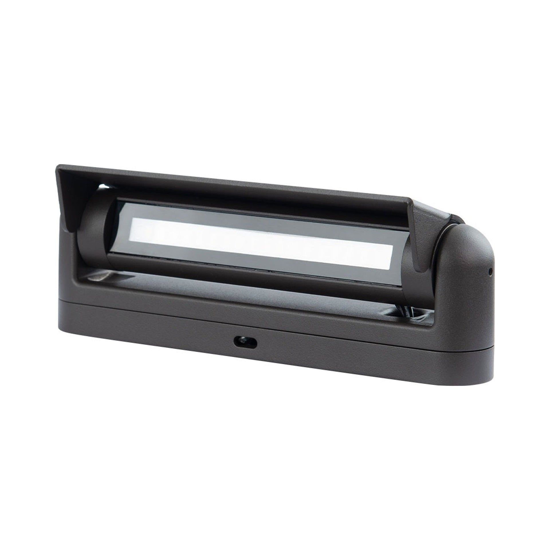 Black Aluminum Adjustable LED Pathway Light with Anti-Glare Shroud