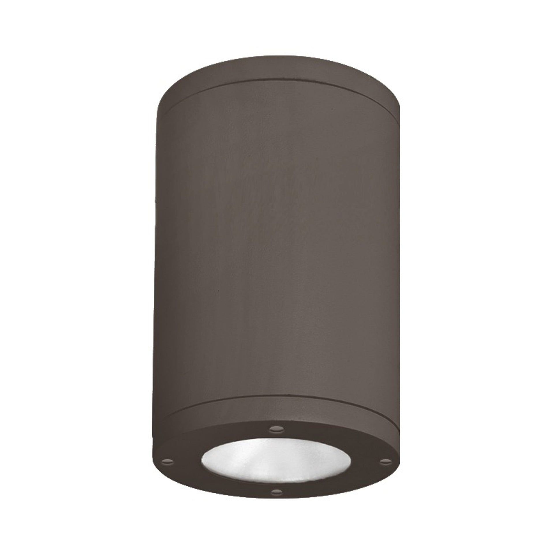 Modern Tube Architectural 5" Bronze Aluminum LED Flush Mount