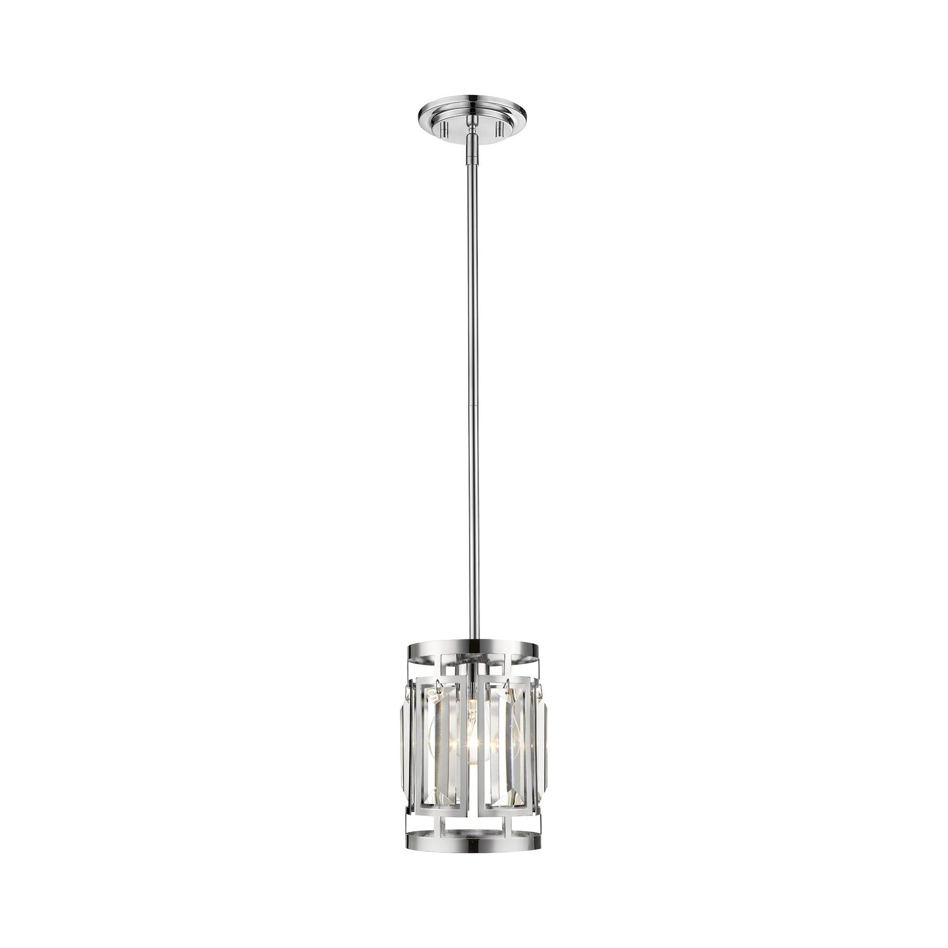 Mersesse Chrome and Crystal 1-Light Pendant