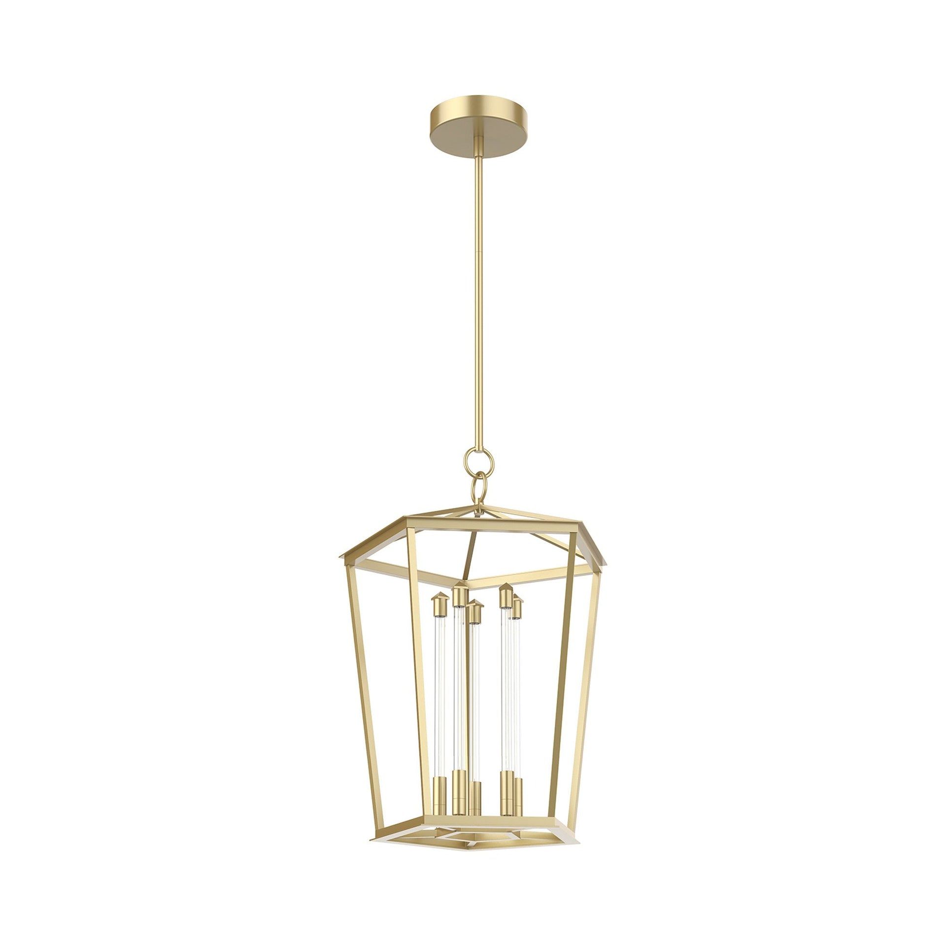 Delphine Timeless Globe LED Pendant in Natural Brass