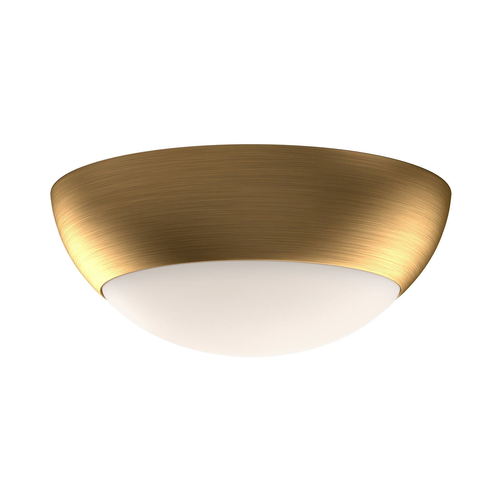 Rubio 12.25" Matte Black and Gold Glass Flush Mount