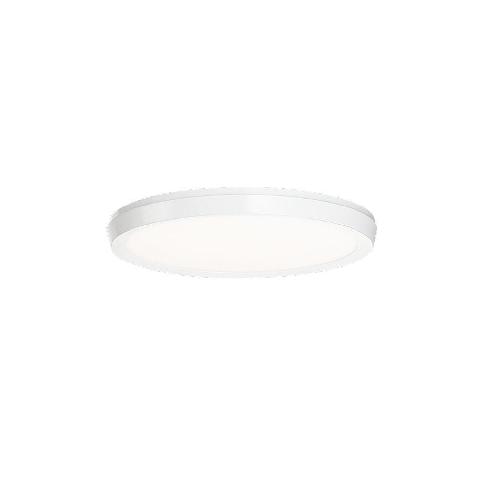 Argo Ultra-Slim Edge-Lit LED Flush Mount in Black and Nickel