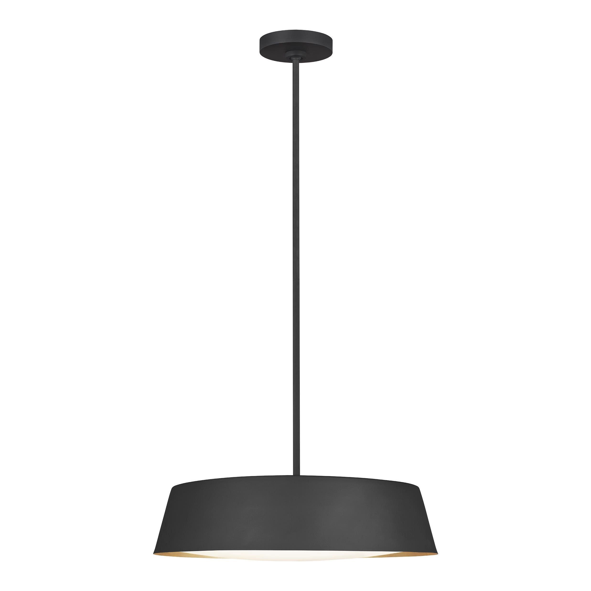 Matte White Glass Drum Pendant Light with Silk Shade
