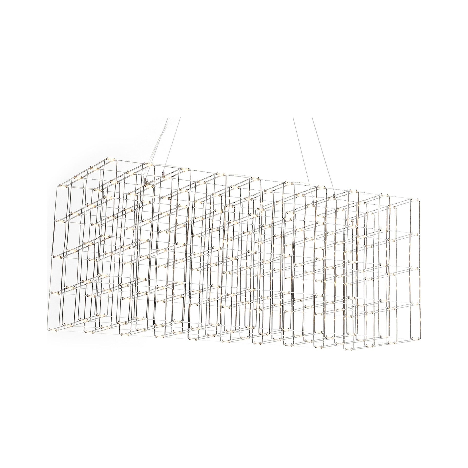Argyle Chrome Cage 34" LED Chandelier
