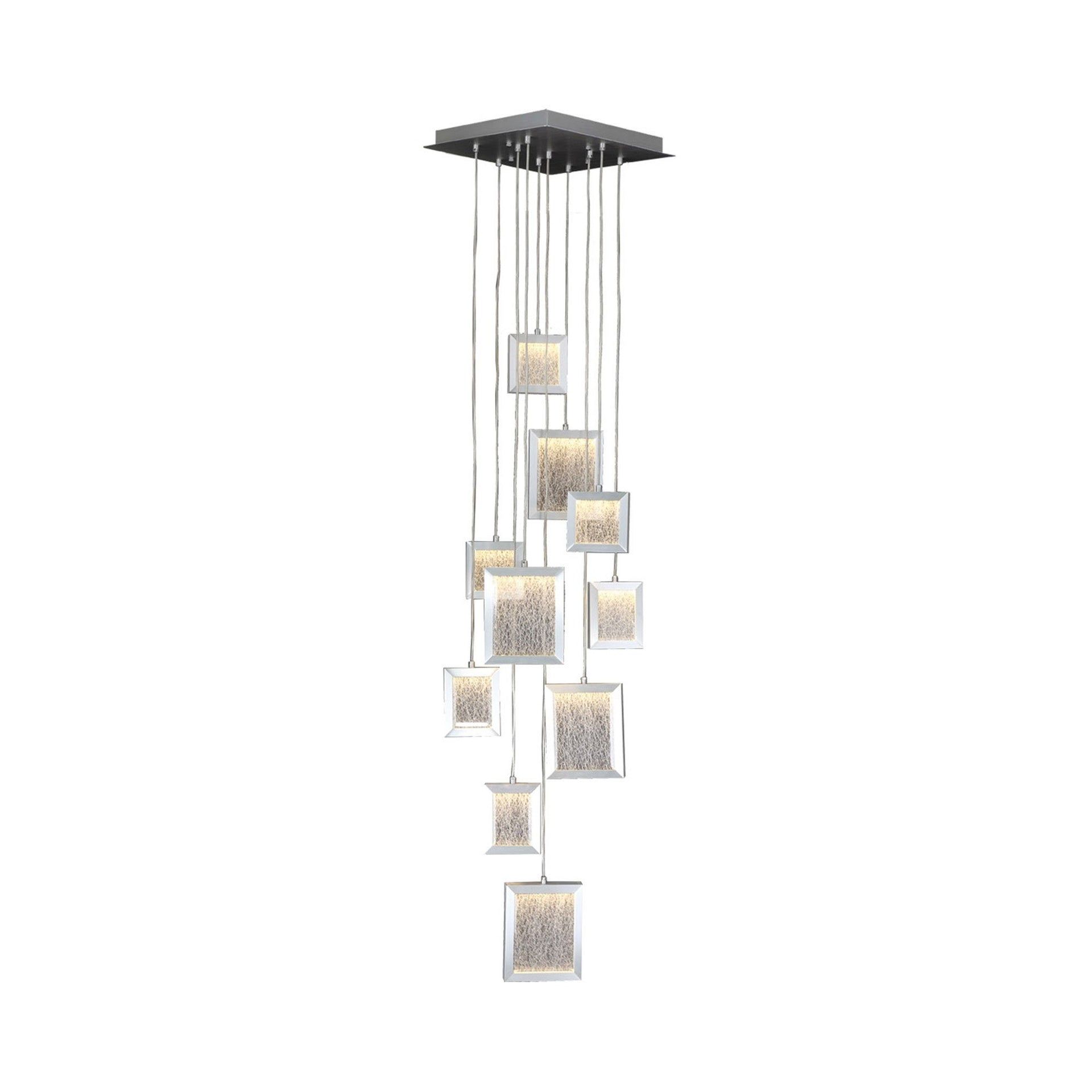 Brentwood Geometric Glam 19-Light LED Pendant in Dark Bronze