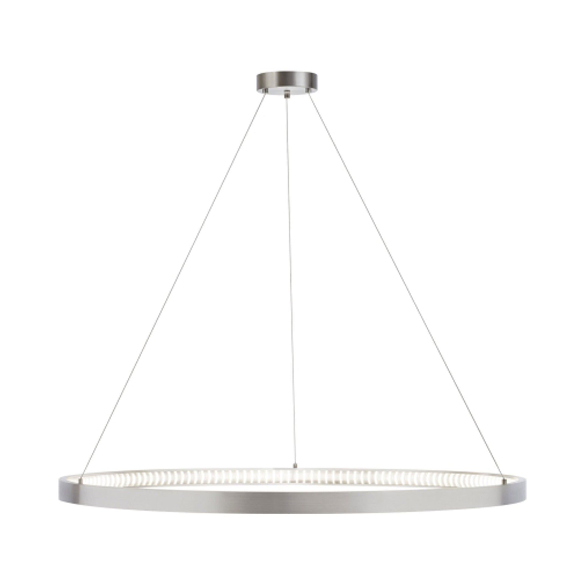 Medieval Twinkle 48" LED Chandelier in Satin Nickel