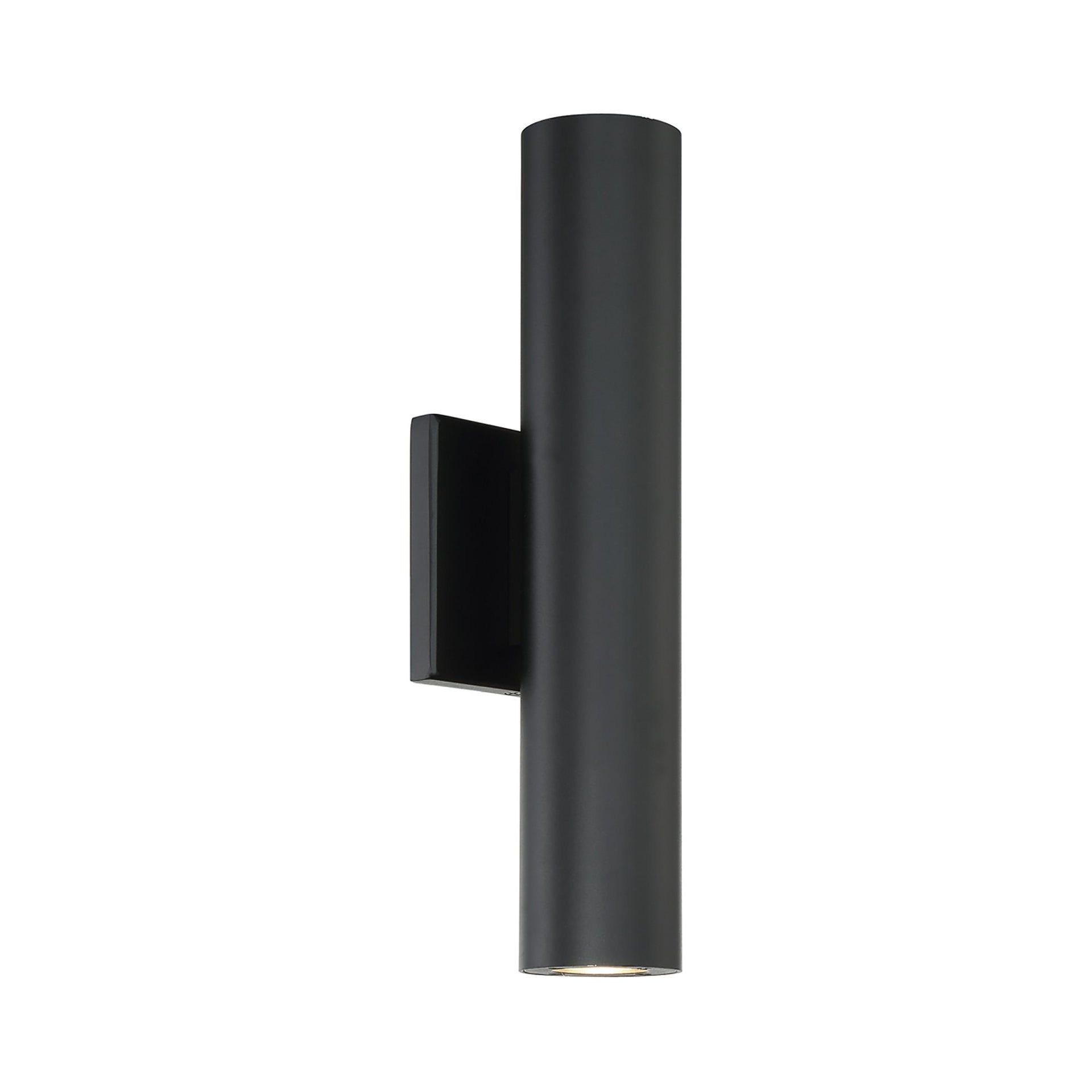 Caliber Black Aluminum 2-Light LED Outdoor Sconce
