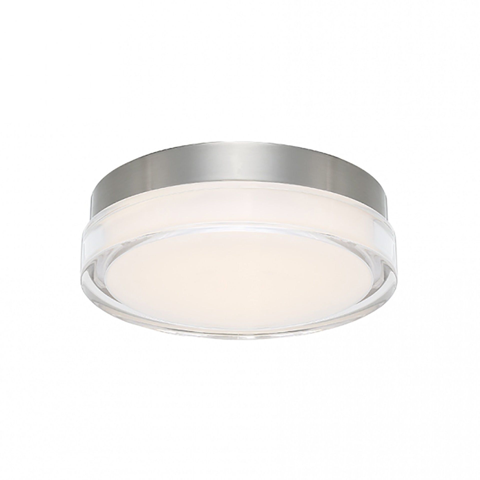 Modern Sleek Stainless Steel LED Flush Mount for Indoor/Outdoor