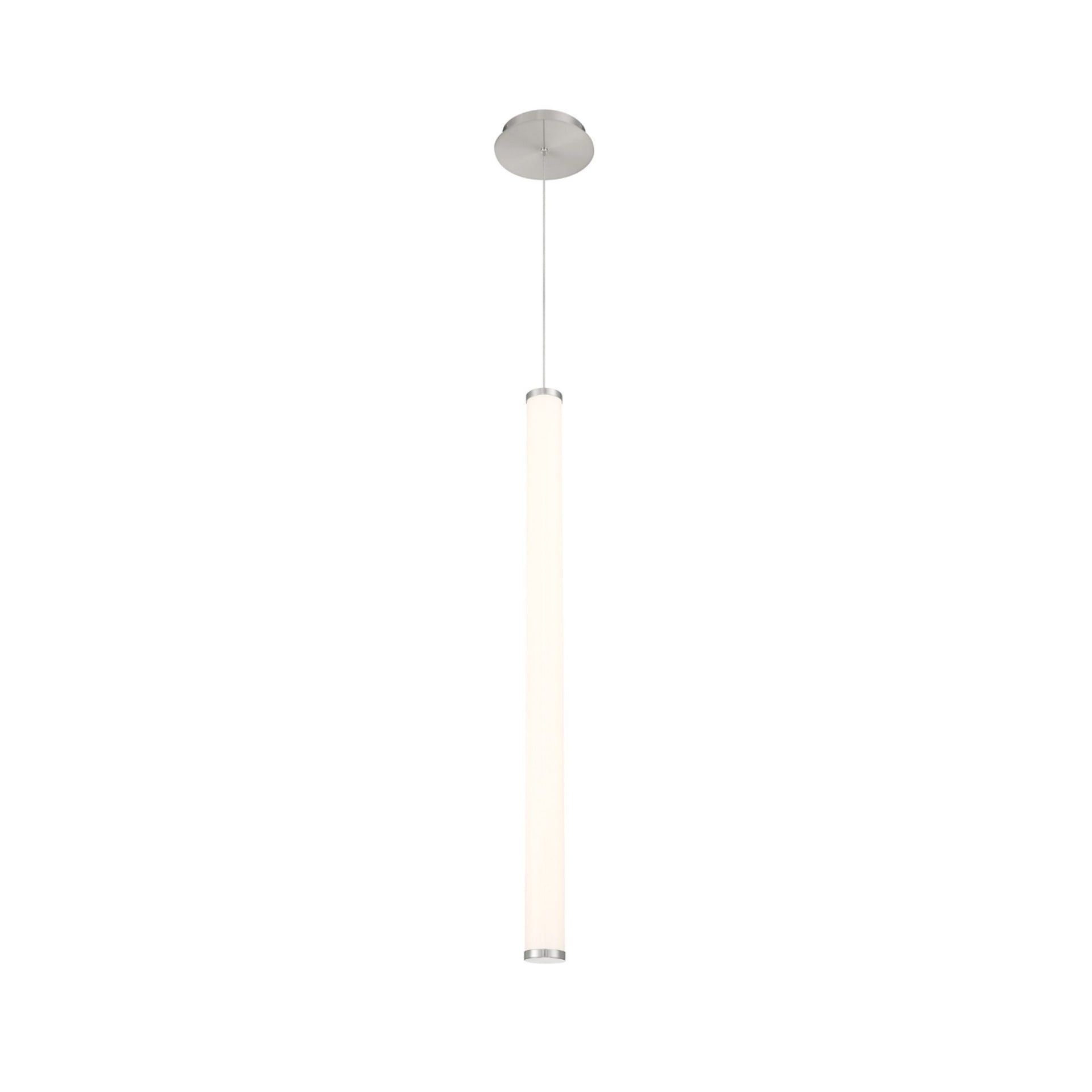 Adjustable Flare LED Pendant Light in Brushed Nickel