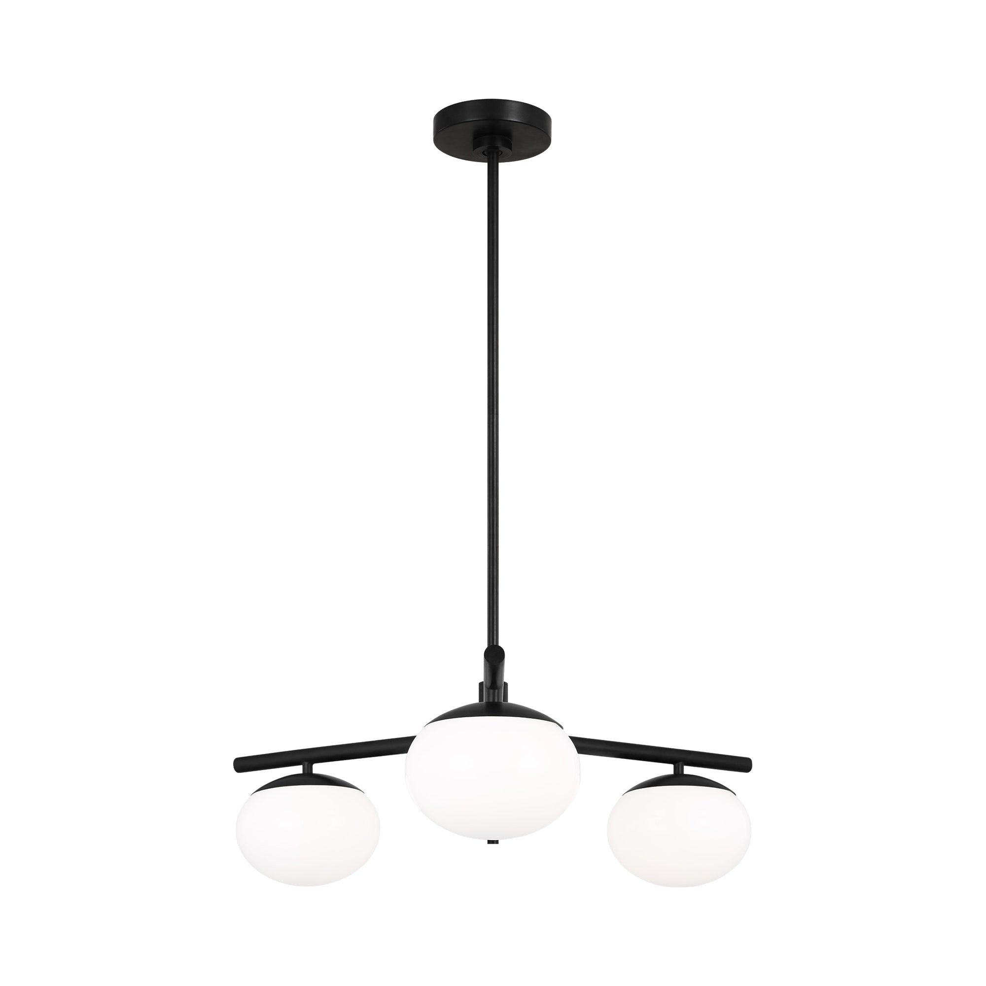 Ellen DeGeneres Lune Aged Iron 3-Light Globe LED Chandelier