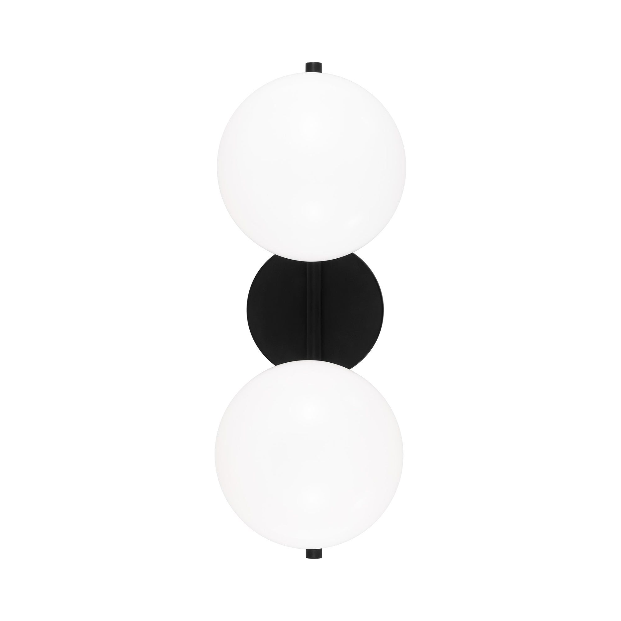Aged Iron and Milk White Glass 3-Light Vanity Fixture
