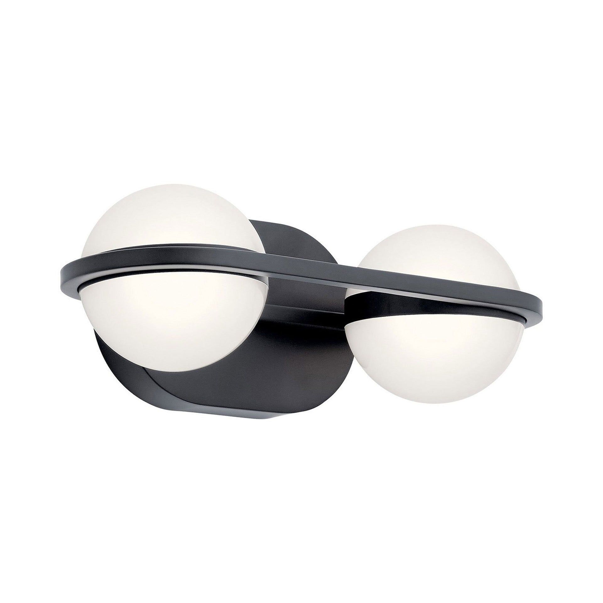 Champagne Gold LED Vanity Light with White Acrylic Shade - 4 Light