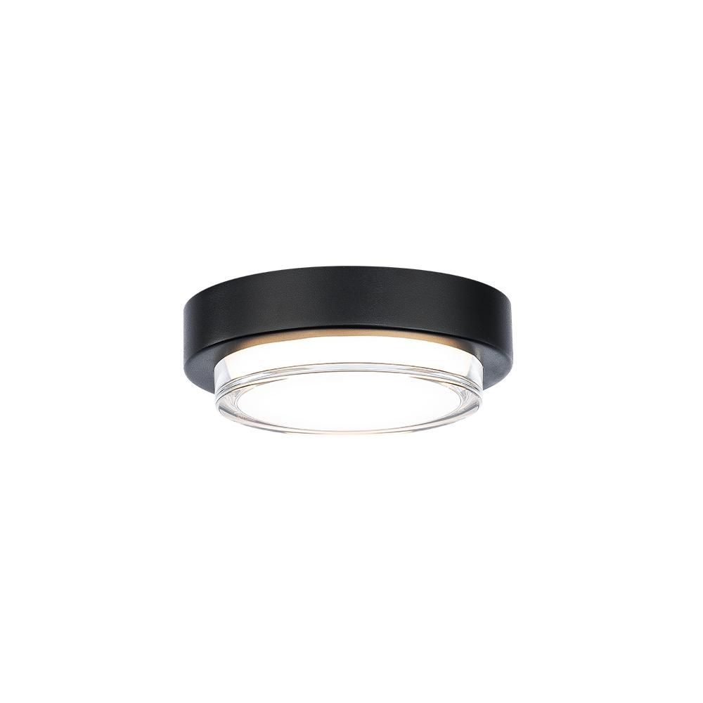 Black Aluminum LED Indoor/Outdoor Flush Mount Light