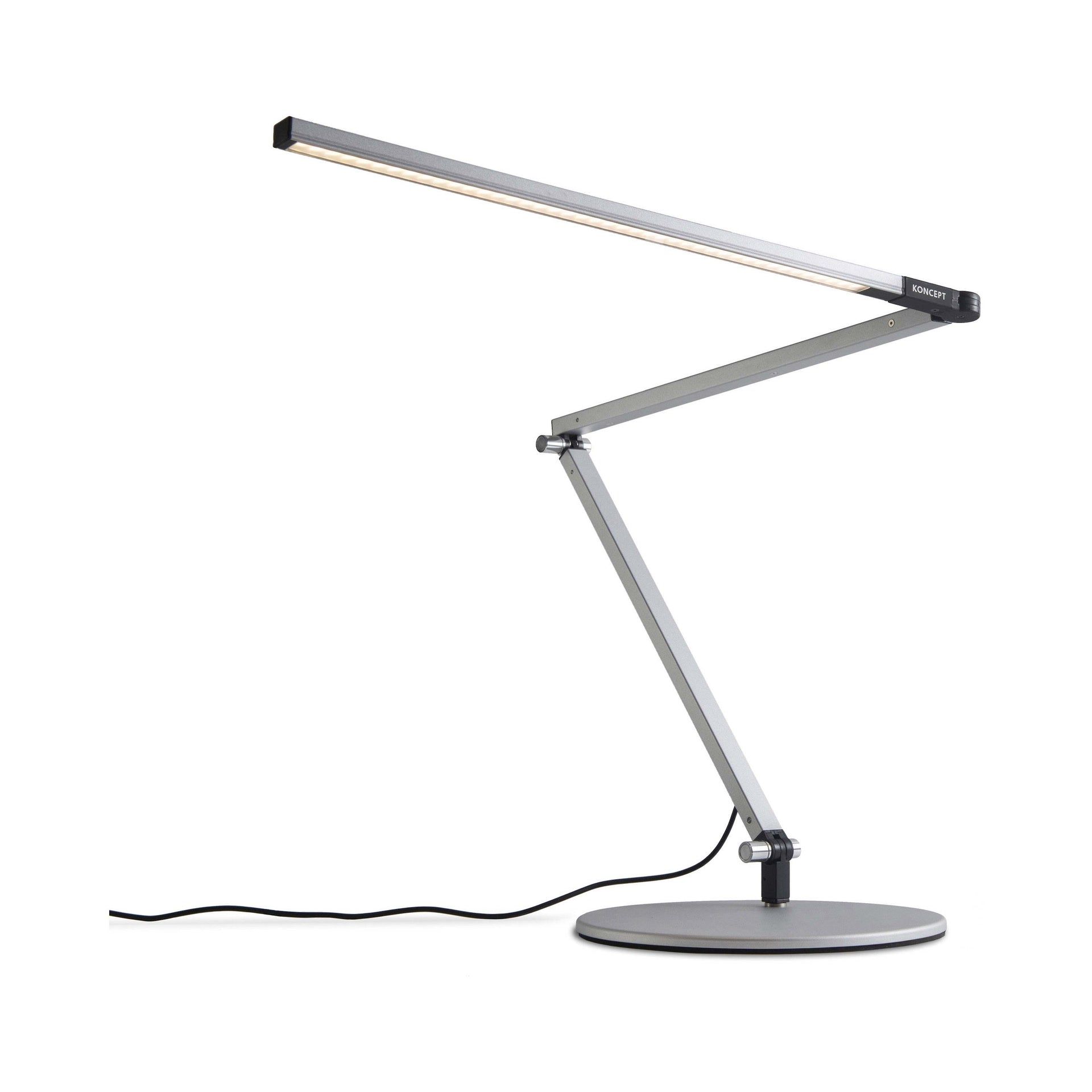 SleekTouch Black Adjustable Clip-On Desk Lamp with Energy Efficient LED