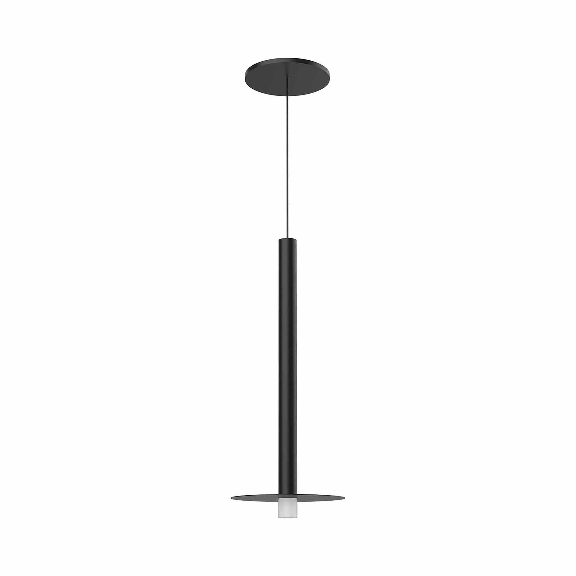 Matte Black Glass Mini LED Indoor/Outdoor Pendant Light