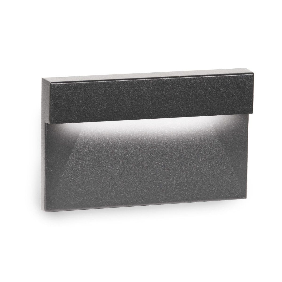 Sleek Black Interchangeable LED Wall Light, Dimmable, Indoor/Outdoor