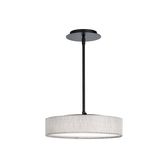 Manhattan Black and Beige LED Drum Pendant Light