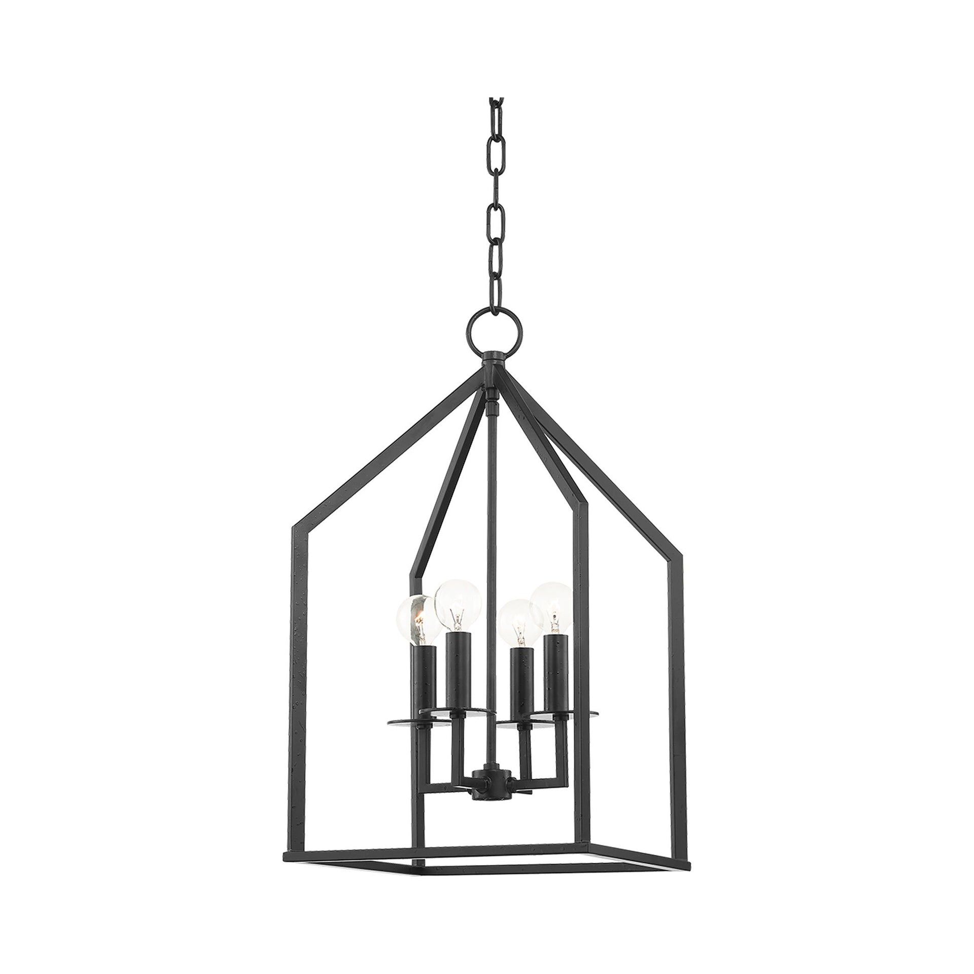 Lena 4-Light Gold Leaf Small Pendant Light