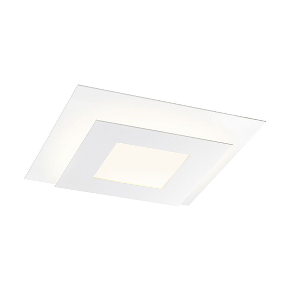 Textured White Aluminum LED Indoor/Outdoor Ceiling Light