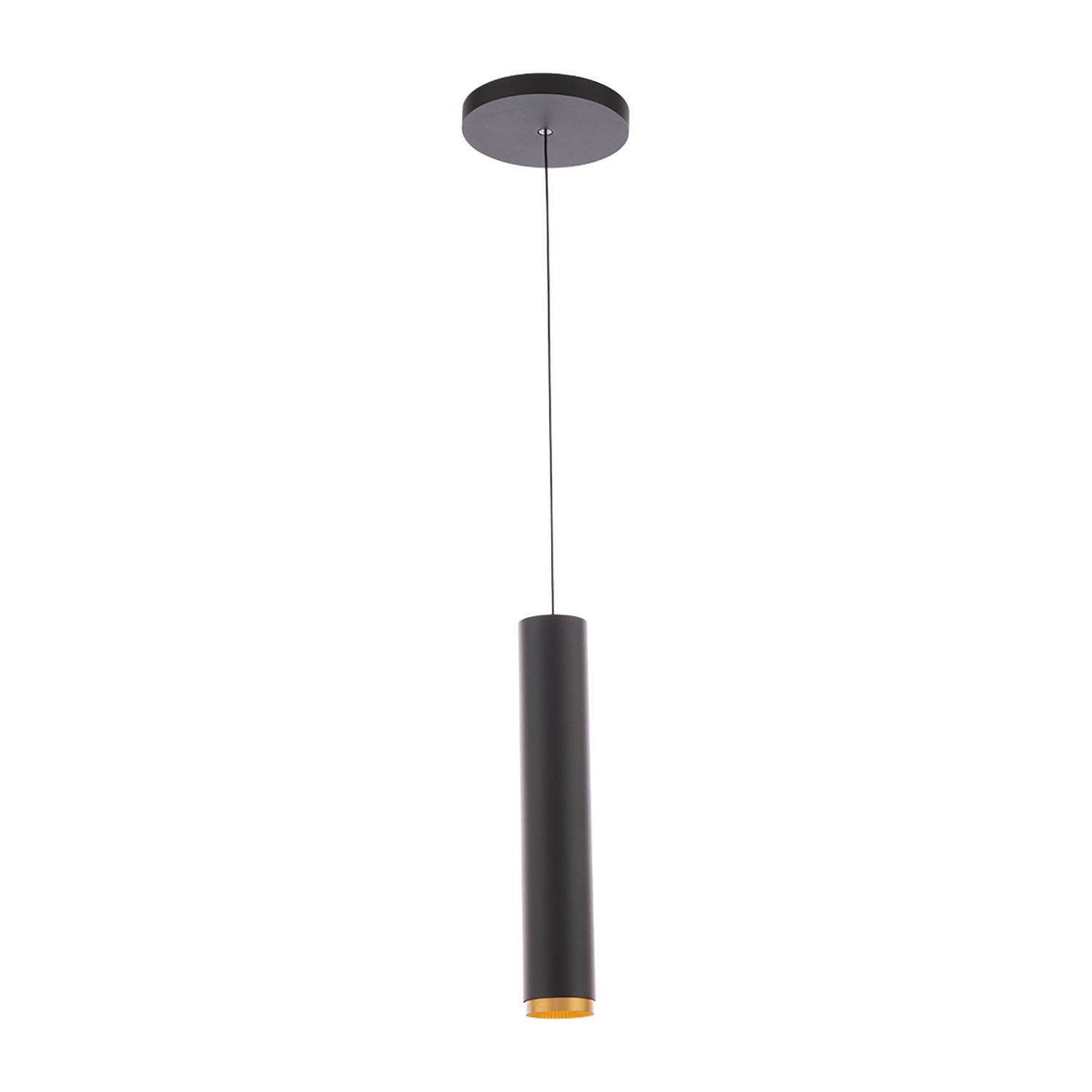 Silo Slim Black & Gold LED Aluminum Pendant Light