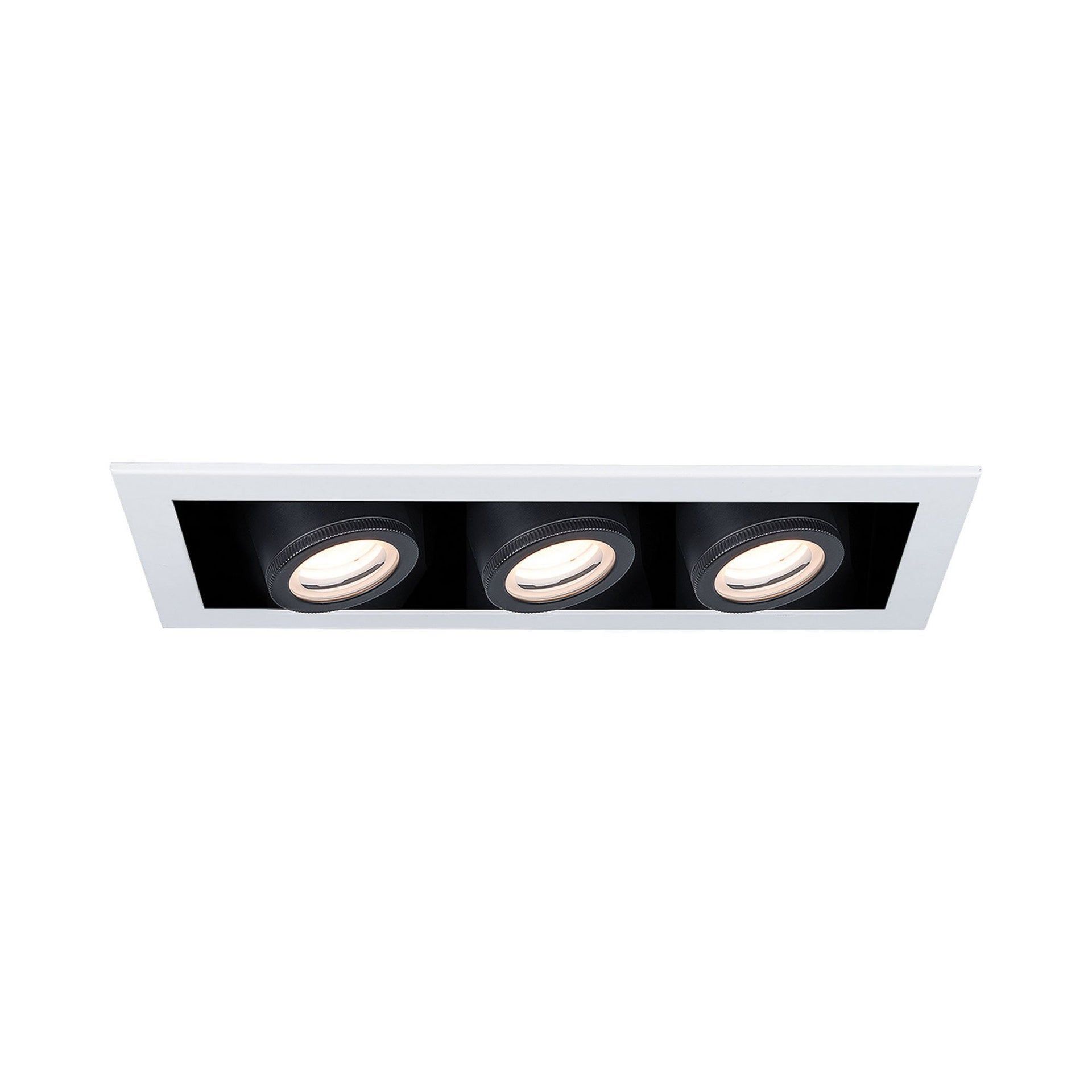 Silo Multiples 3-Light LED White Aluminum Recessed Trim