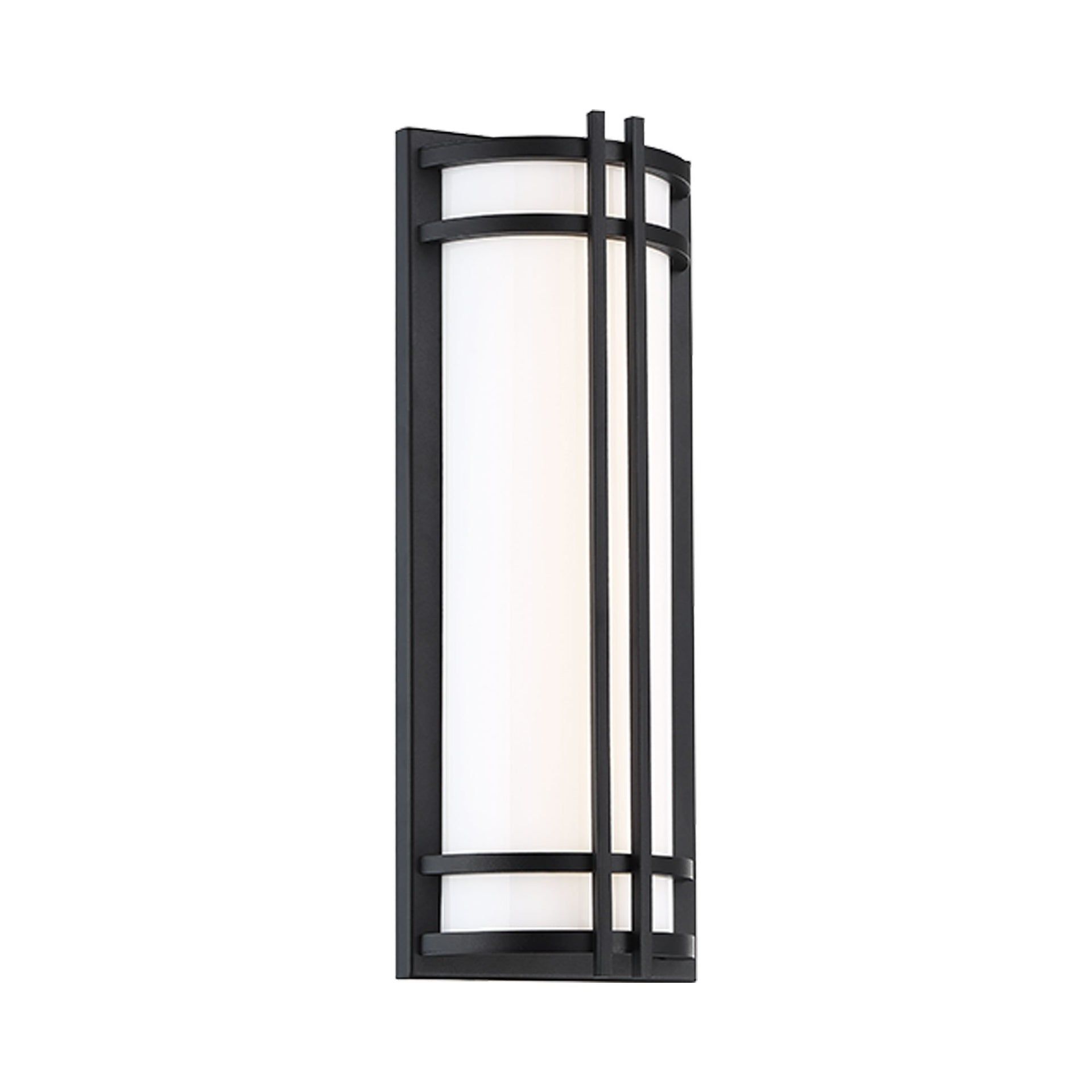 Skyscraper Art Deco Inspired Black LED Outdoor Sconce