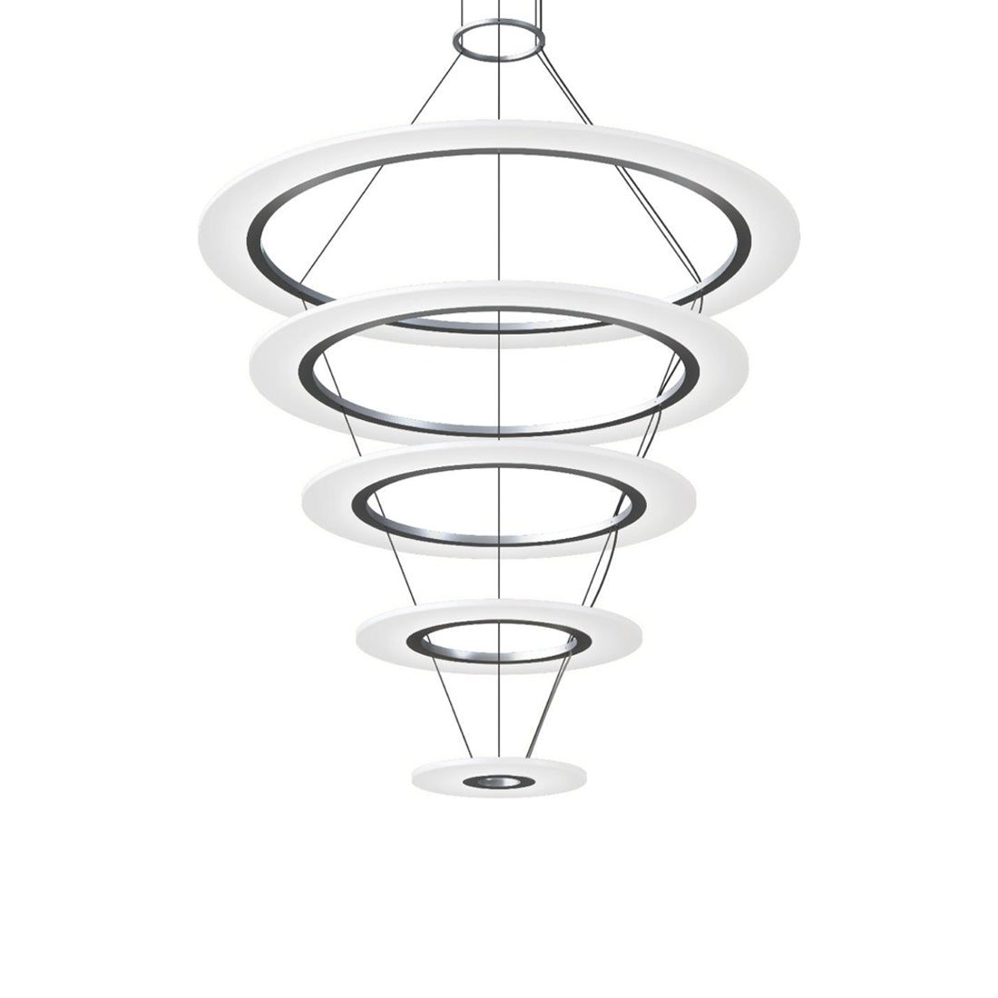 Bright Satin Aluminum LED Pendant Light for Indoor/Outdoor