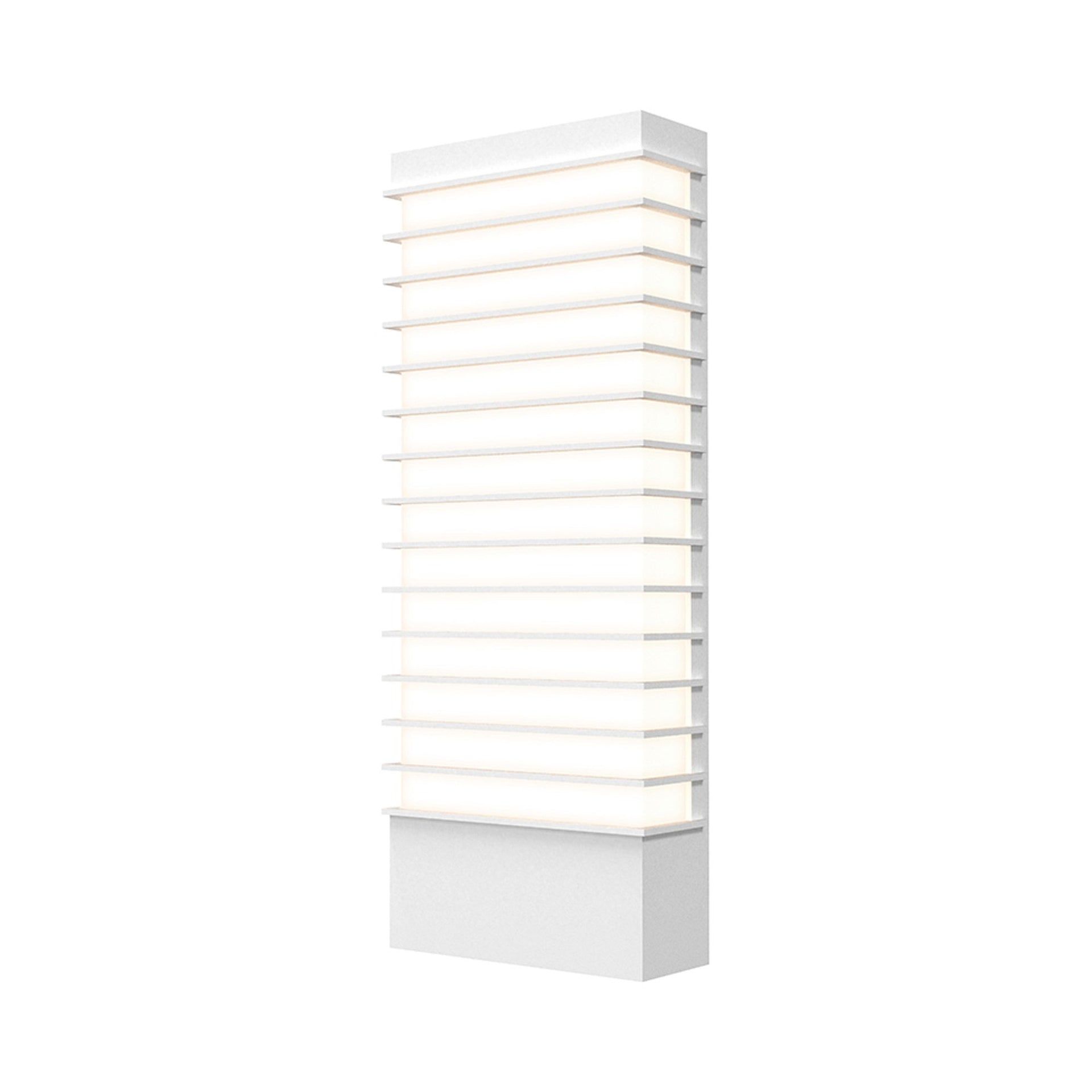 White Dimmable LED Wall Sconce with Acrylic Shade