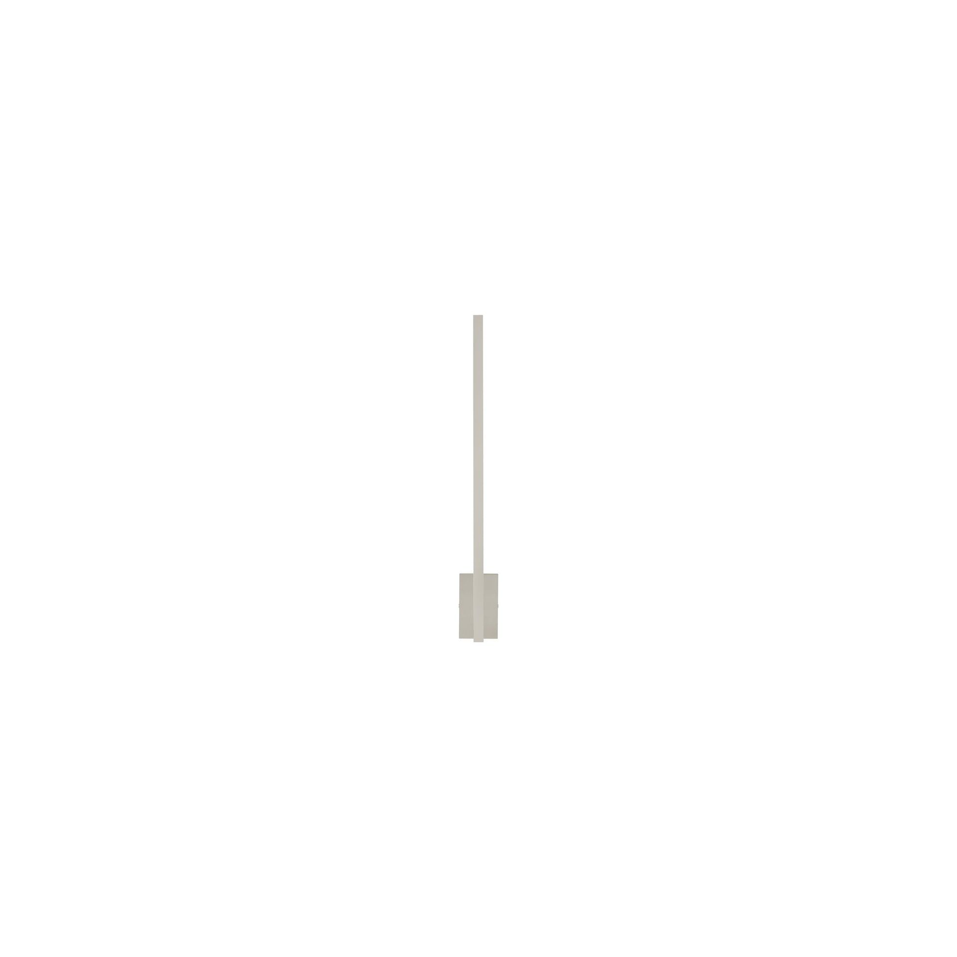 Stagger Sleek Dimmable LED Wall Sconce in Polished Nickel
