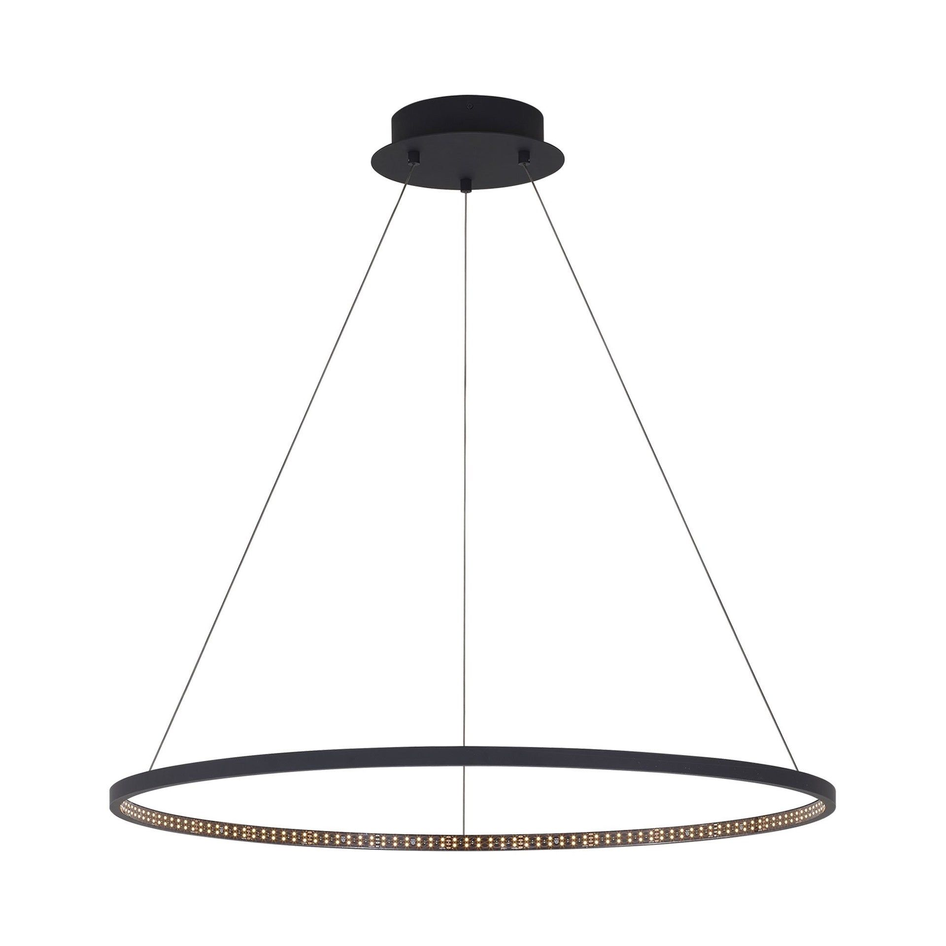Vellavi Natural Brass 36" LED Chandelier