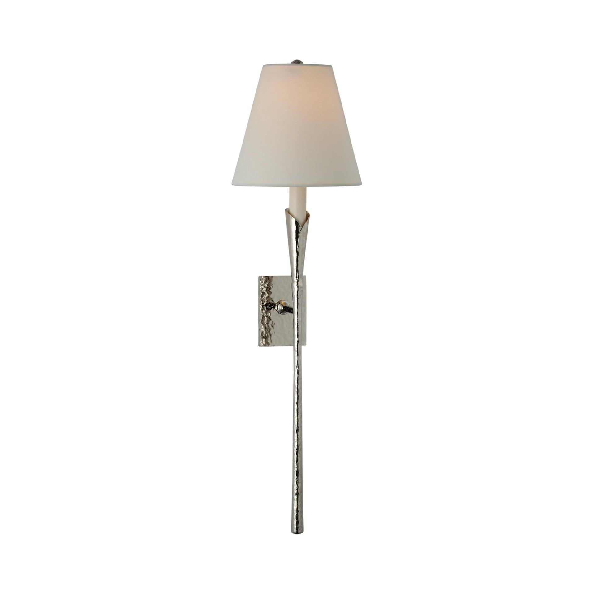 Aiden Polished Nickel 32" LED Botanical Wall Sconce