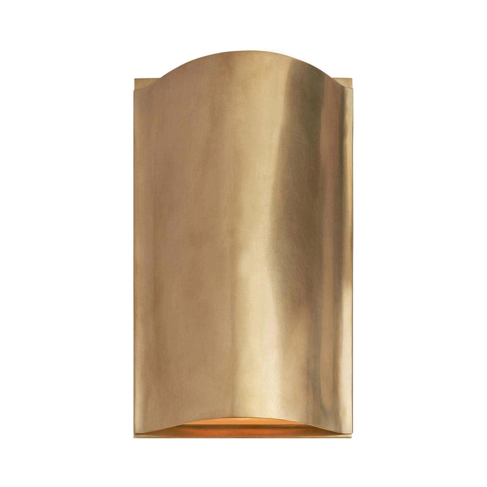 Avant Antique-Burnished Brass 11.5" LED Flush Mounted Sconce