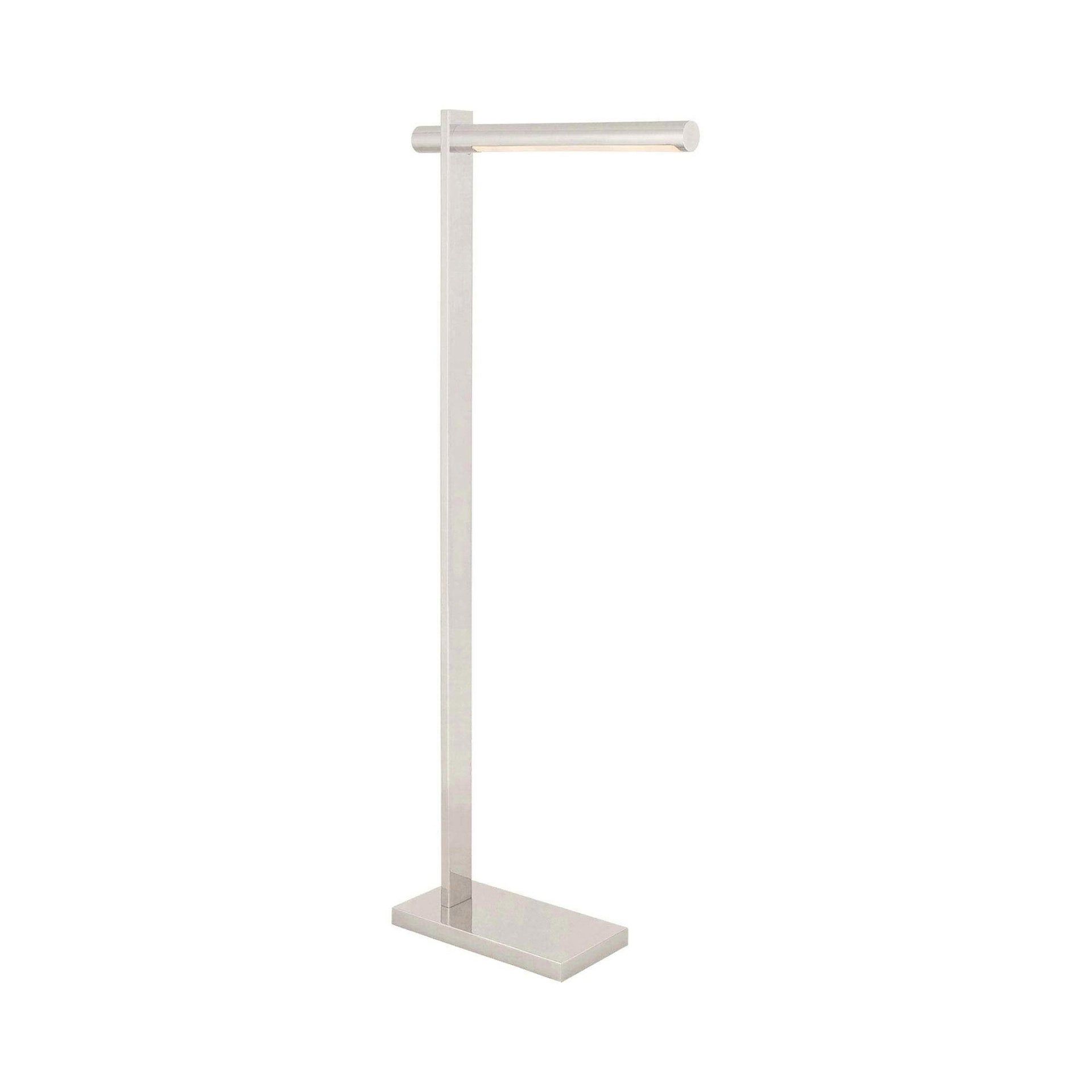 Axis Polished Nickel LED Task Floor Lamp