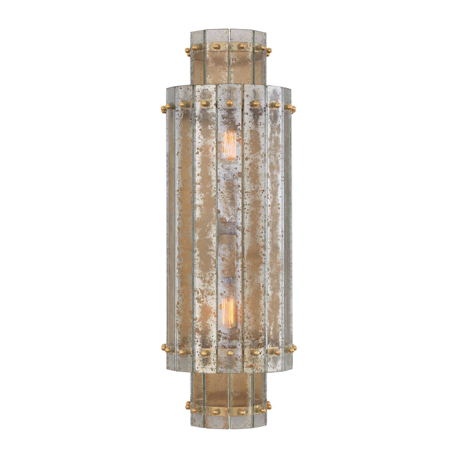 Carrie & Co. Hand-Rubbed Antique Brass 21" Dimmable Sconce