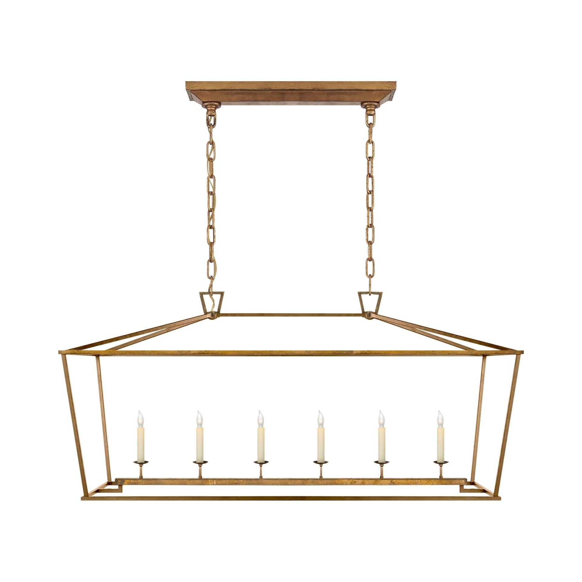 Darlana Gilded Iron 6-Light Indoor/Outdoor Pendant