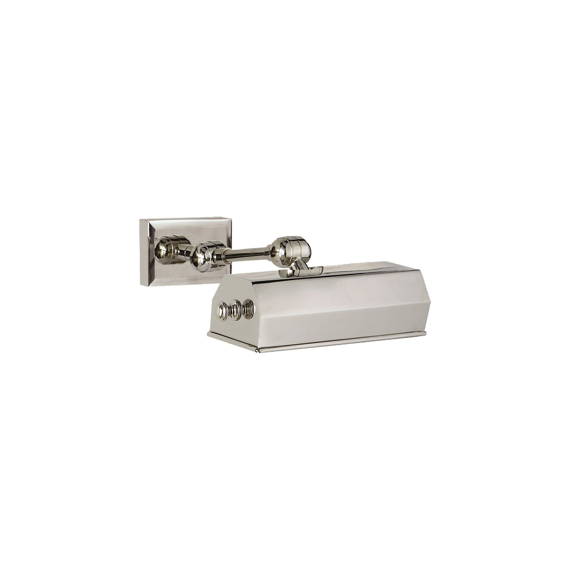 Dorchester 8" Nickel Dimmable Wall Picture Light with Adjustable Angle