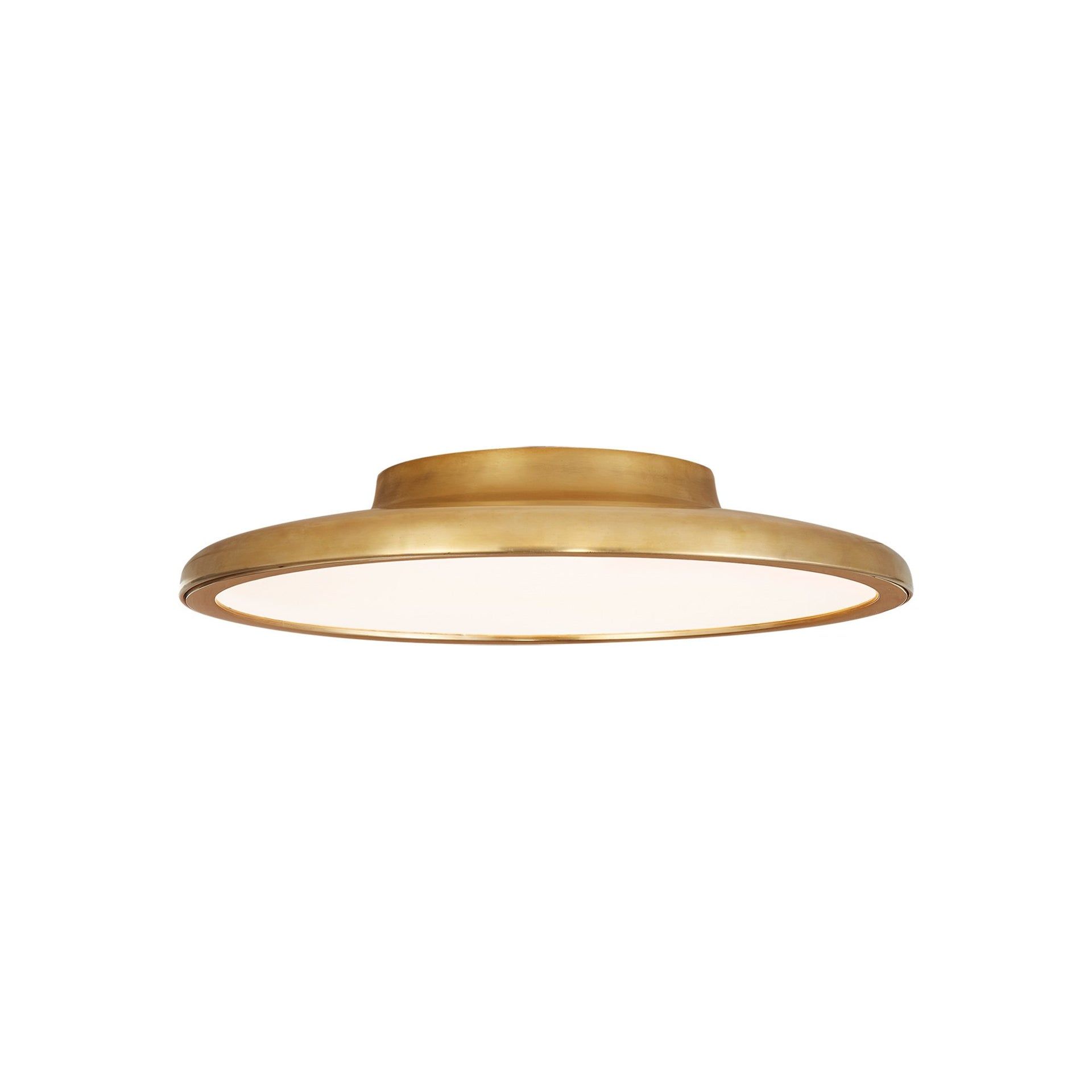 Bristol Dotted 13'' Natural Brass LED Flush Mount