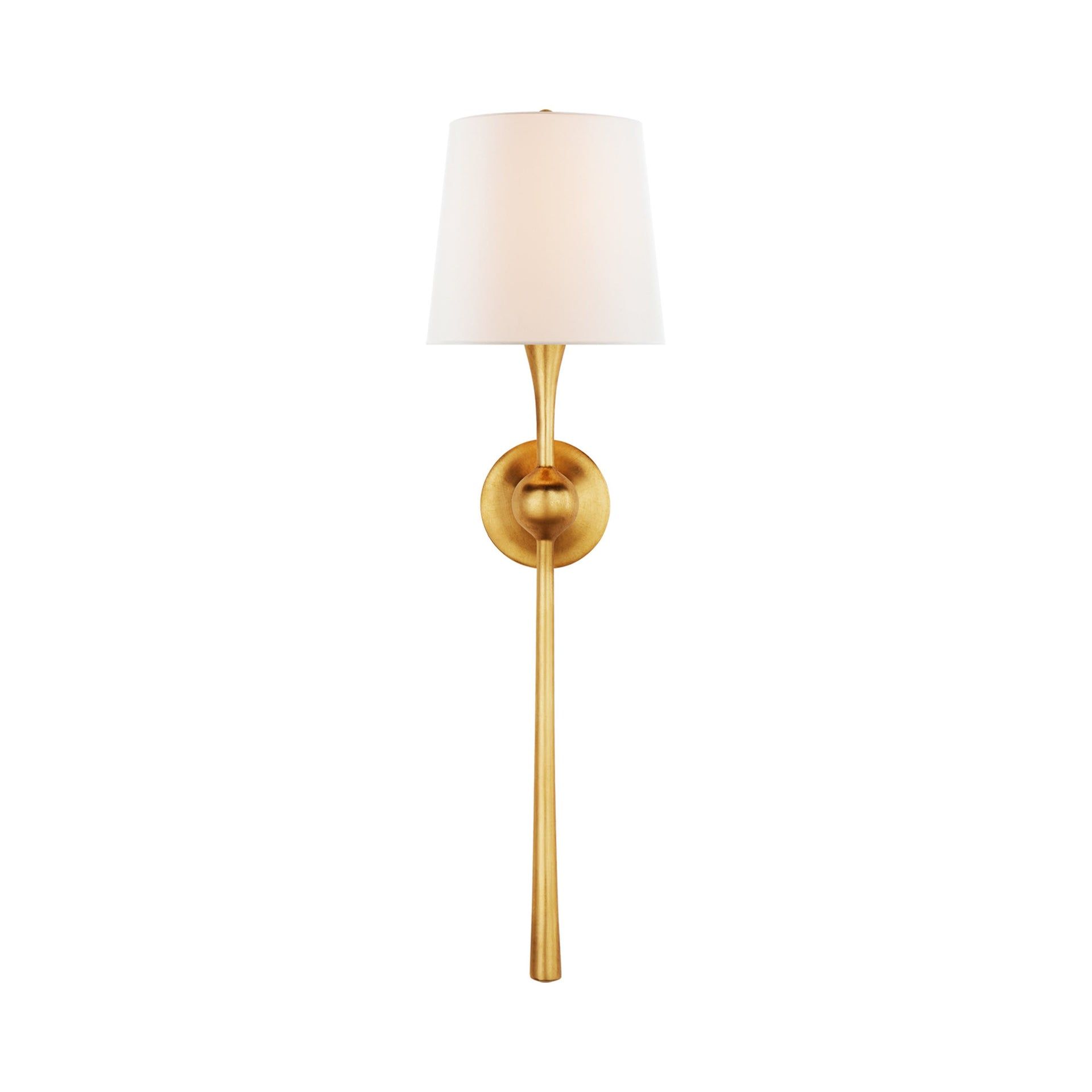 Silver Dimmable 27" Metal Wall Sconce