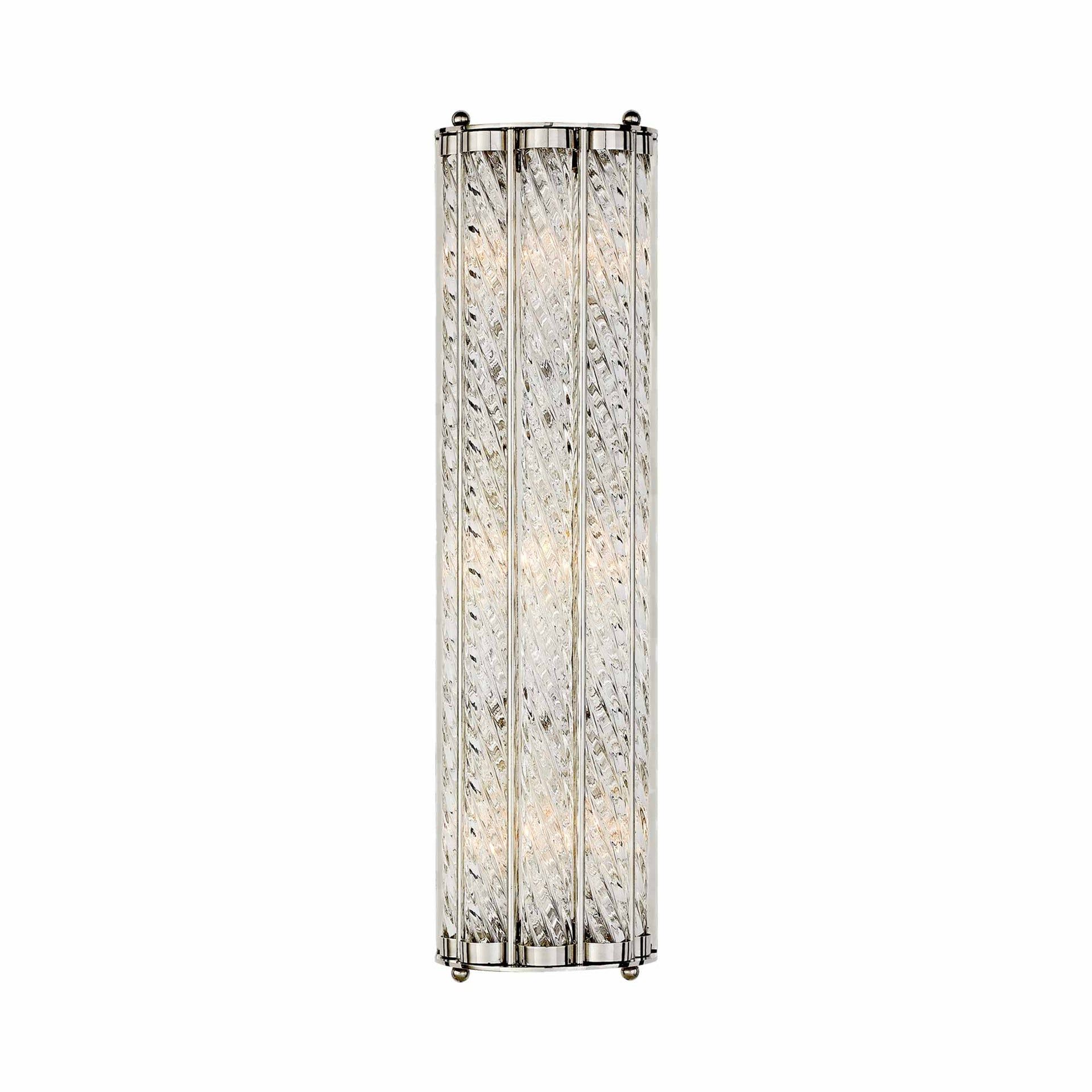 Eaton 21" Polished Nickel Dimmable Direct Wired Wall Sconce