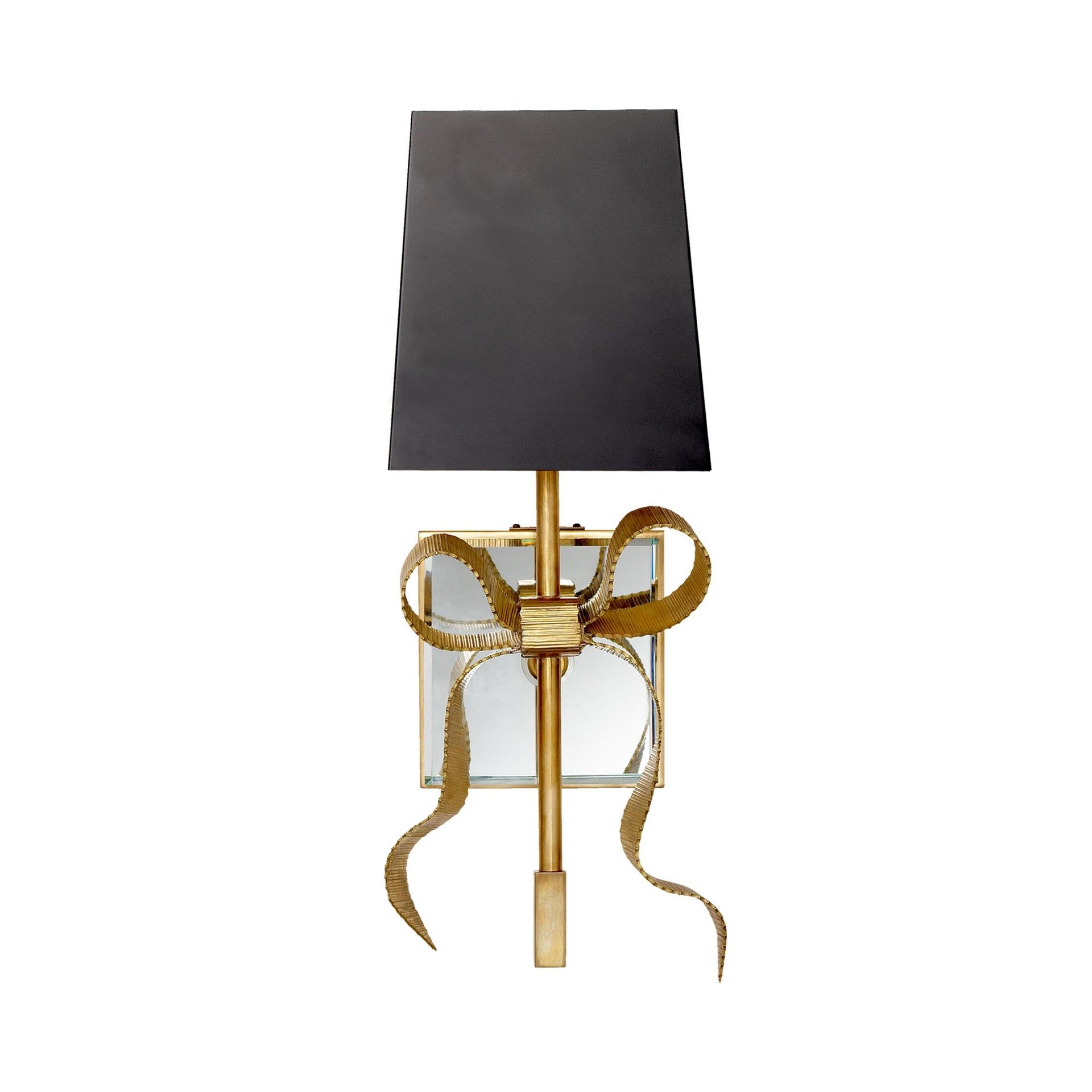Ellery Matte Black and Soft Brass Direct Wired Wall Sconce