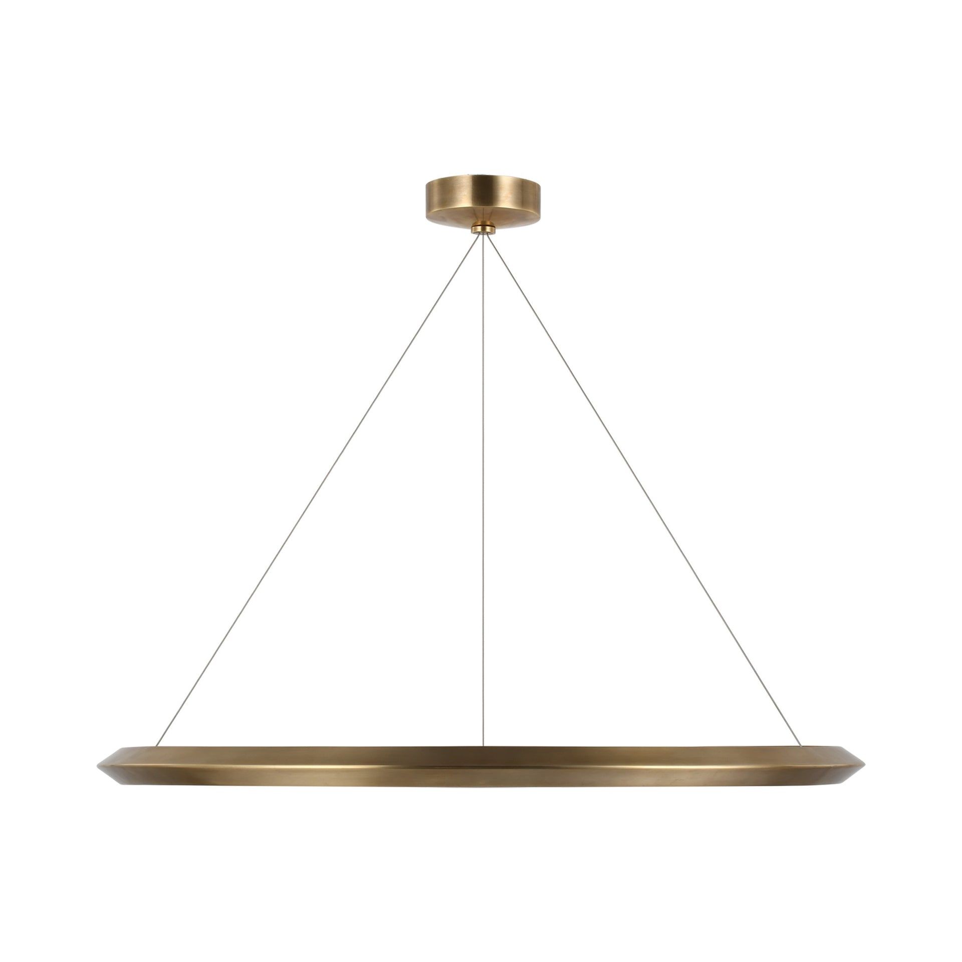 Natural Brass 38" LED Ring Chandelier