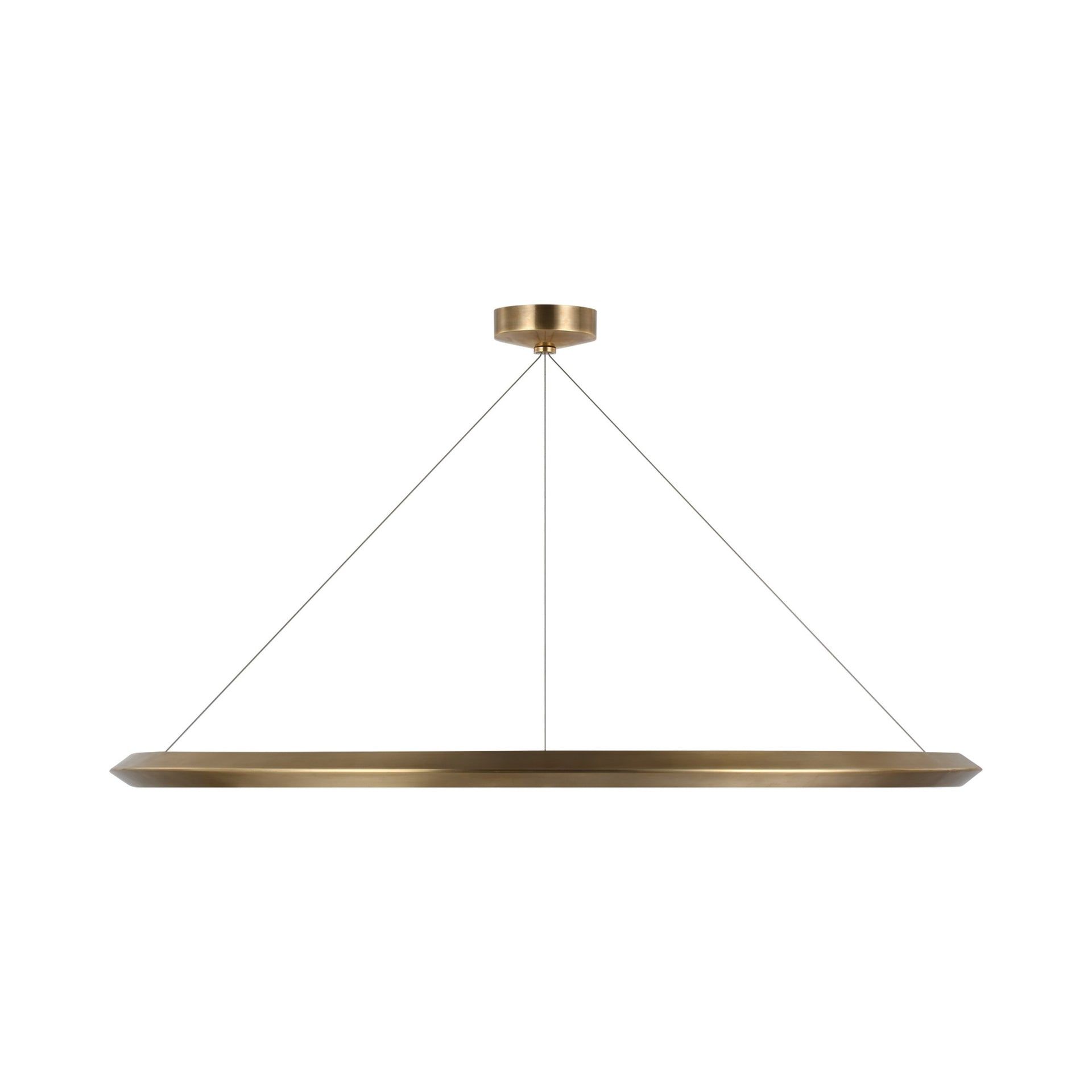 Natural Brass 48" LED Ring Chandelier